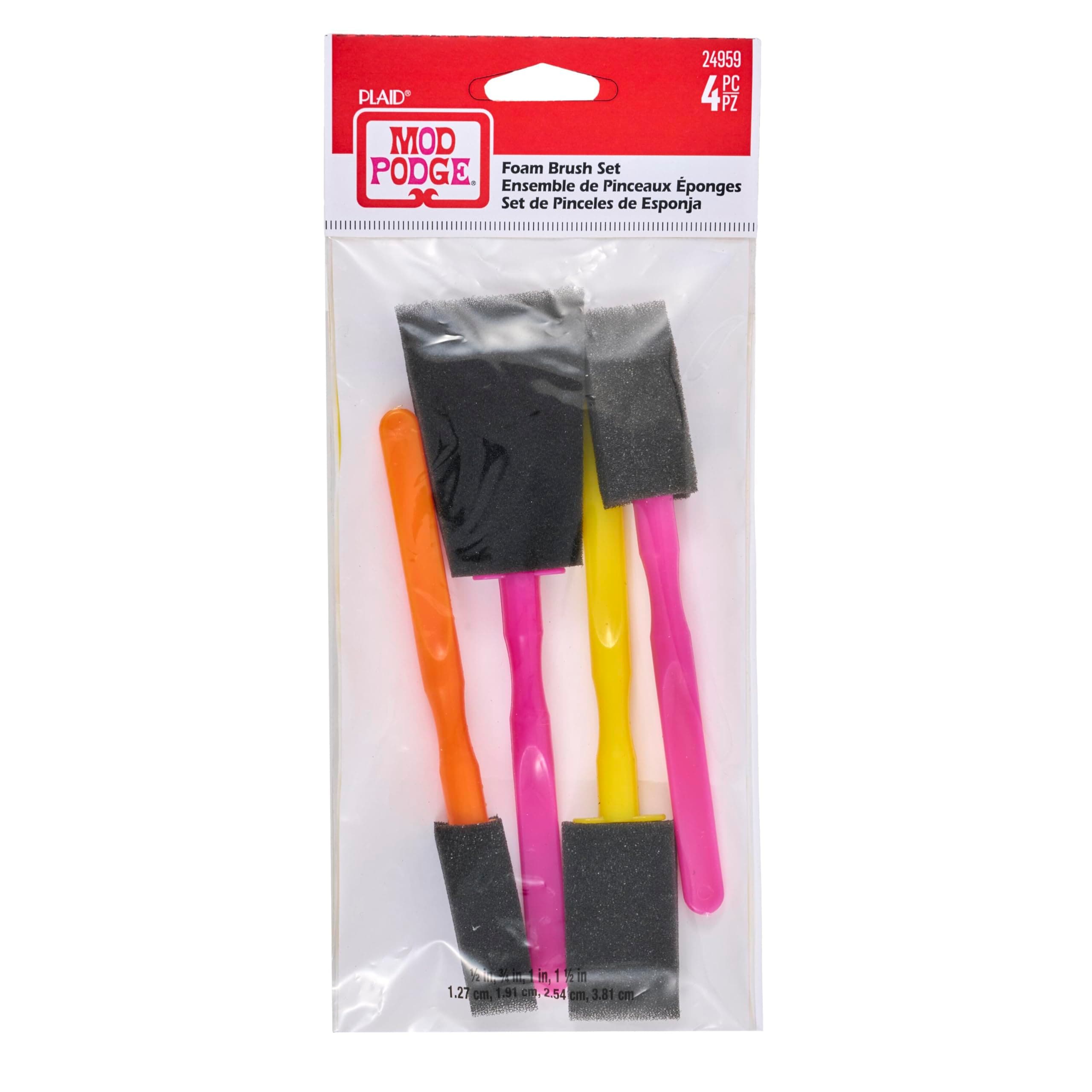 FBA Scrapbooking Foam Brush Set, (4-Piece), Assorted 4 Count
