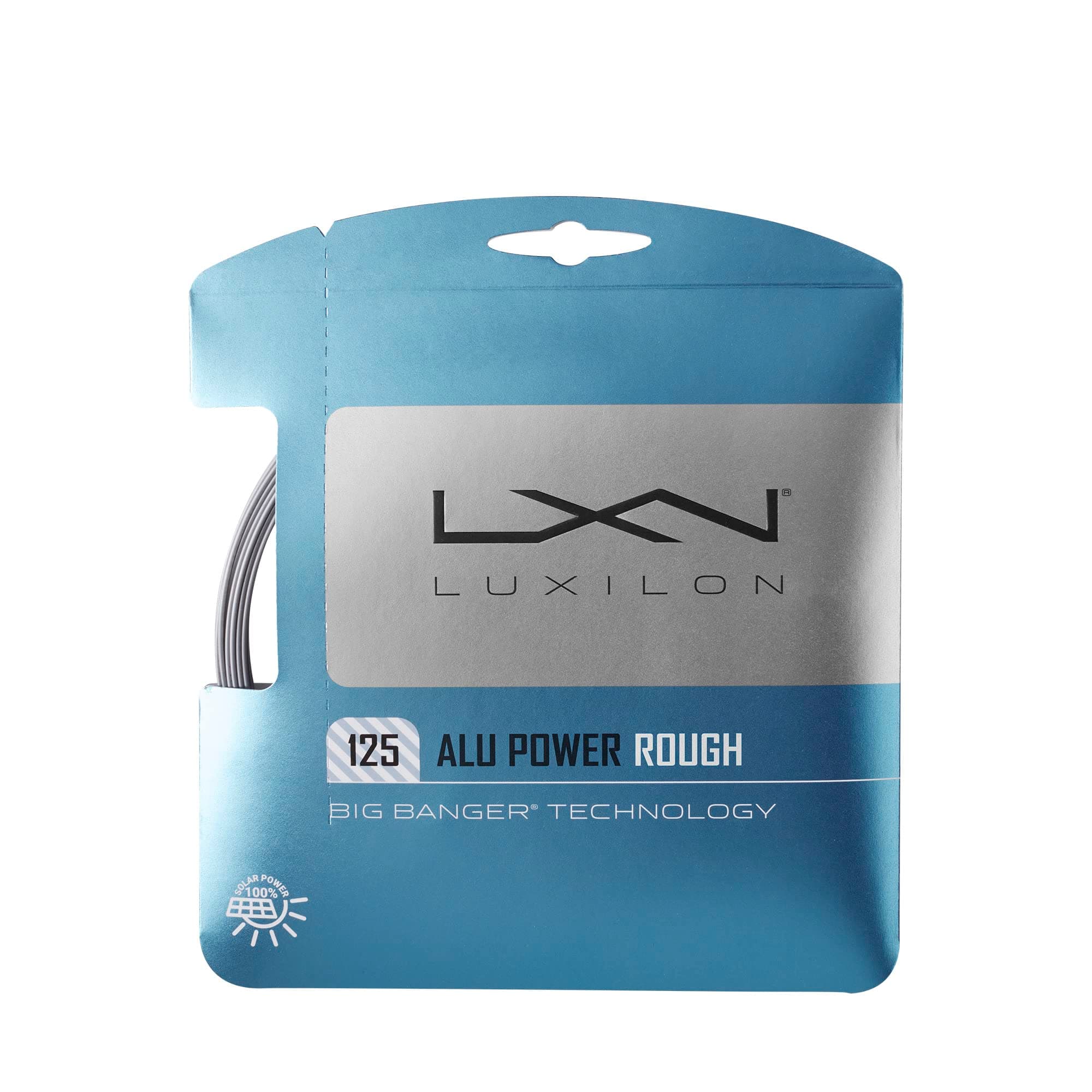 Luxilon ALU Power Rough Tennis String Set-Silver(1.25mm)