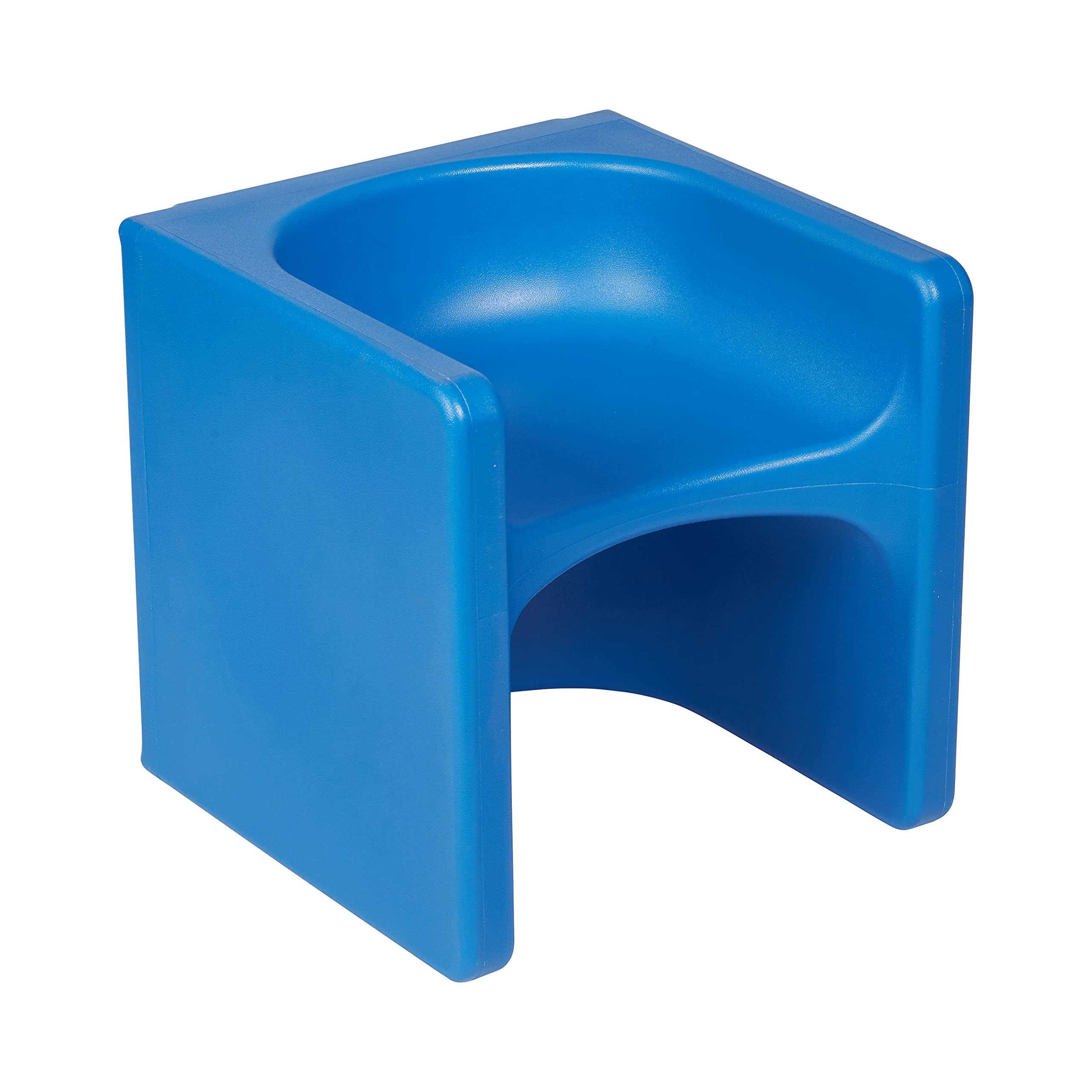 Tri-Me Cube Primary Blue Plastic Chair for Kids