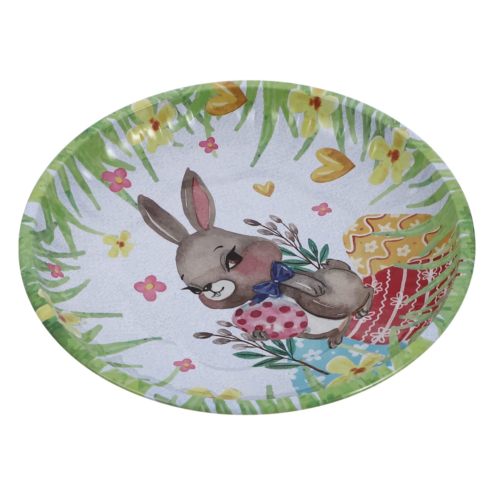 ABOOFAN Rabbit Easter Party Plate Bunny Rabbit Dessert Plates Cake Stand Food Server Display Tray Party Tableware Crafts for Kitchenware Lovers Wedding
