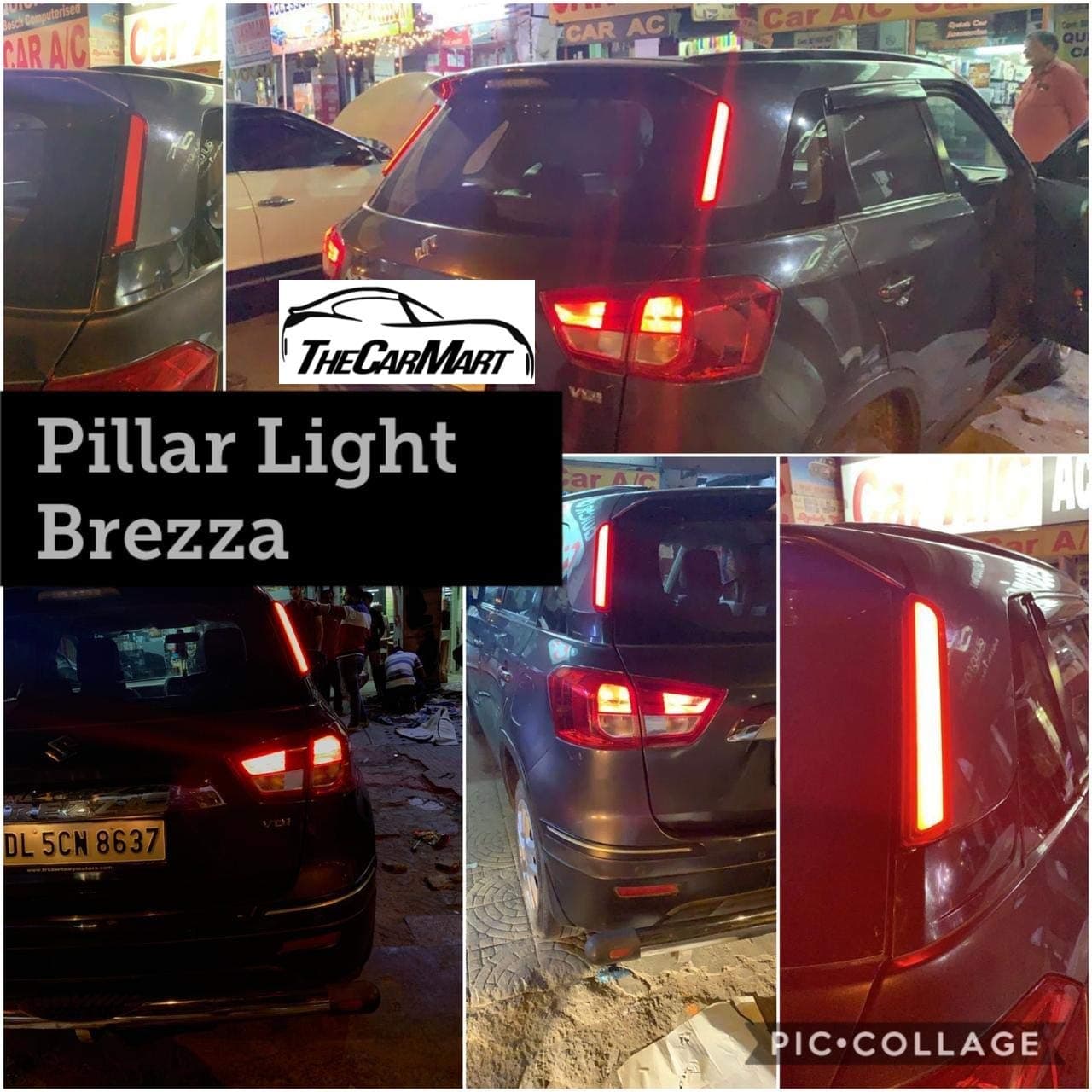 Rear Pillar/Break Light for Vitara BREZZA - Set of 2 (Red), LED