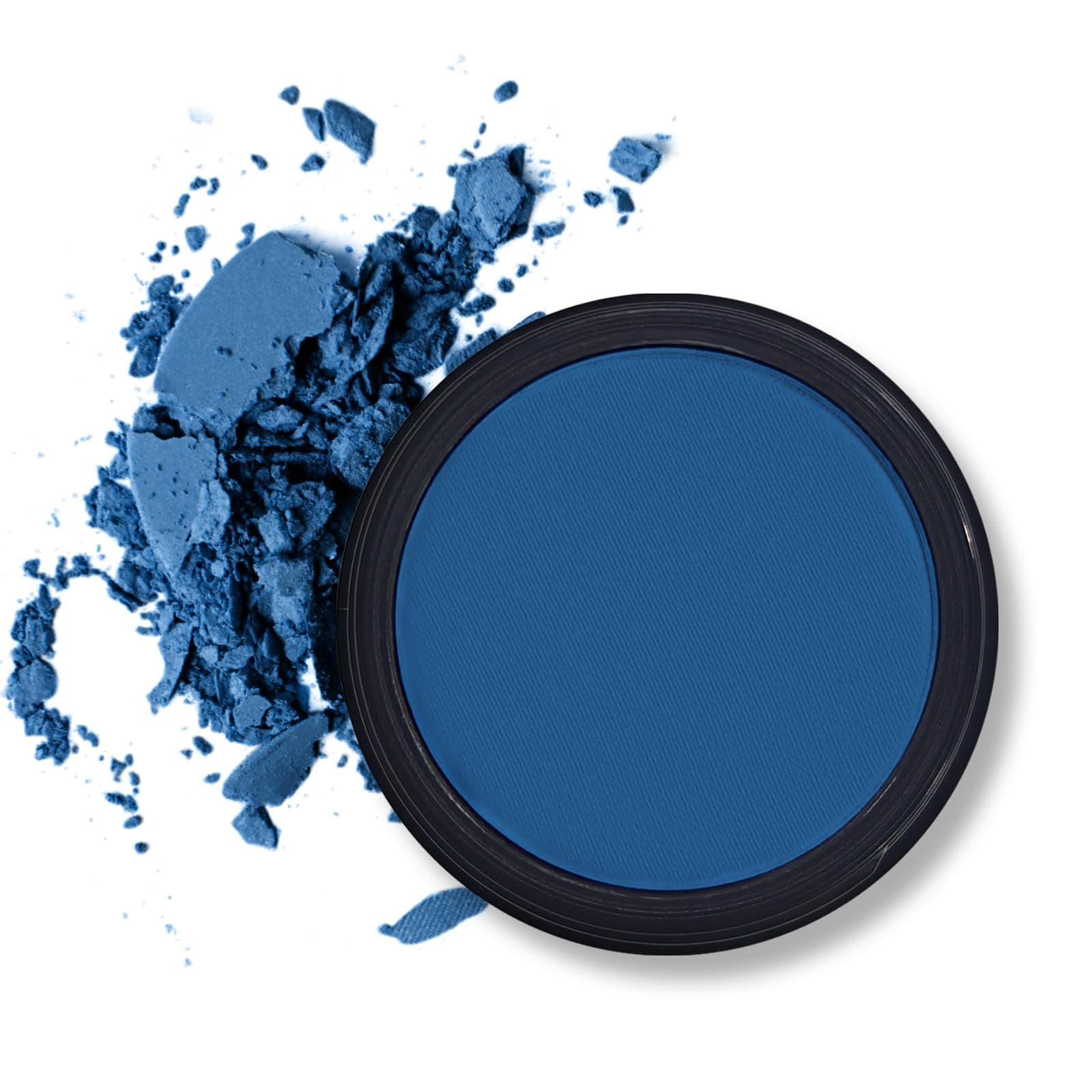 Erinde Single Dark Blue Matte Eyeshadow Palette, High Pigmented Eye Shadow Powder, Long Lasting, Ultra-Blendable, Intense Color