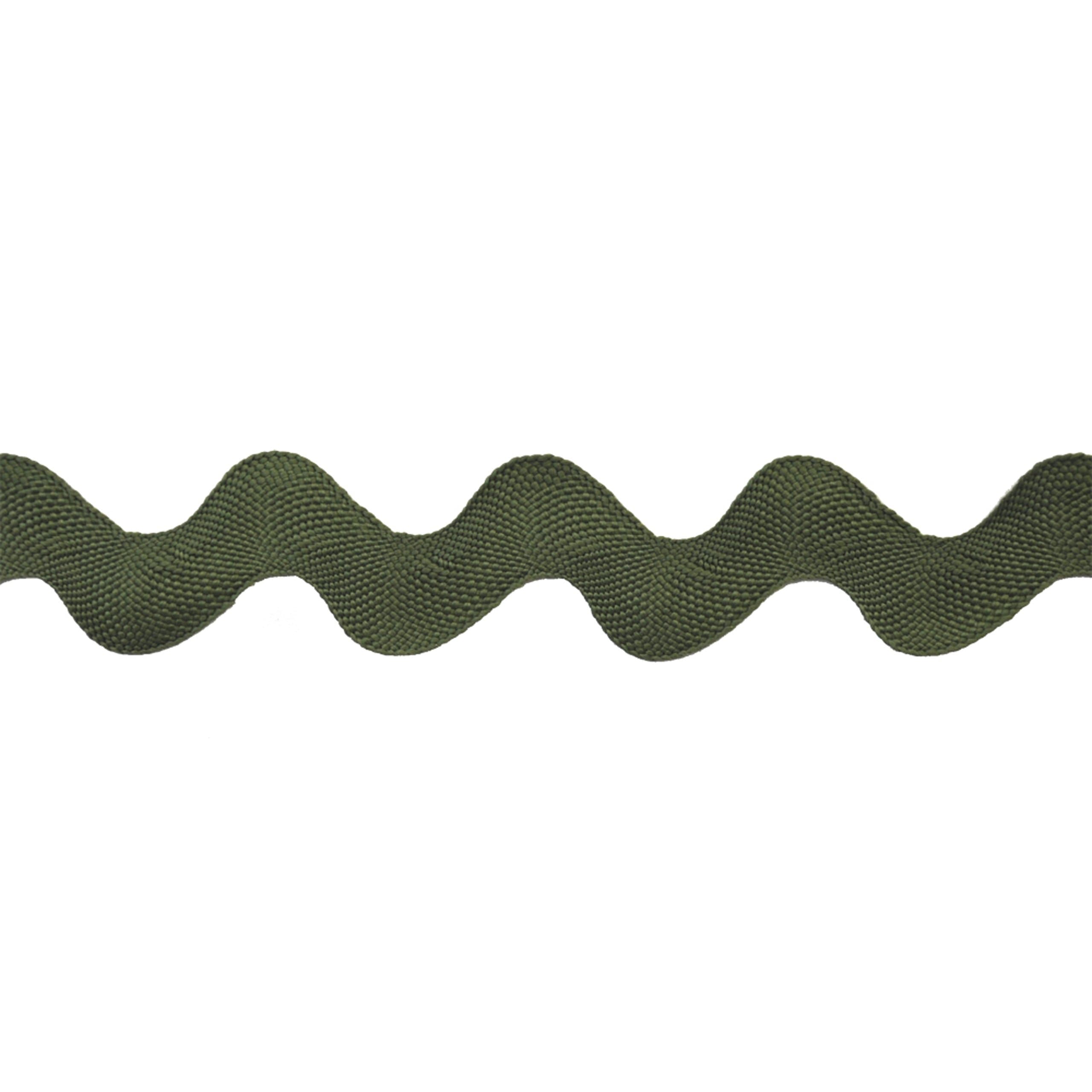 Rick Rack Trim (10 Yard Roll) | BRC-20mm-25 Olive