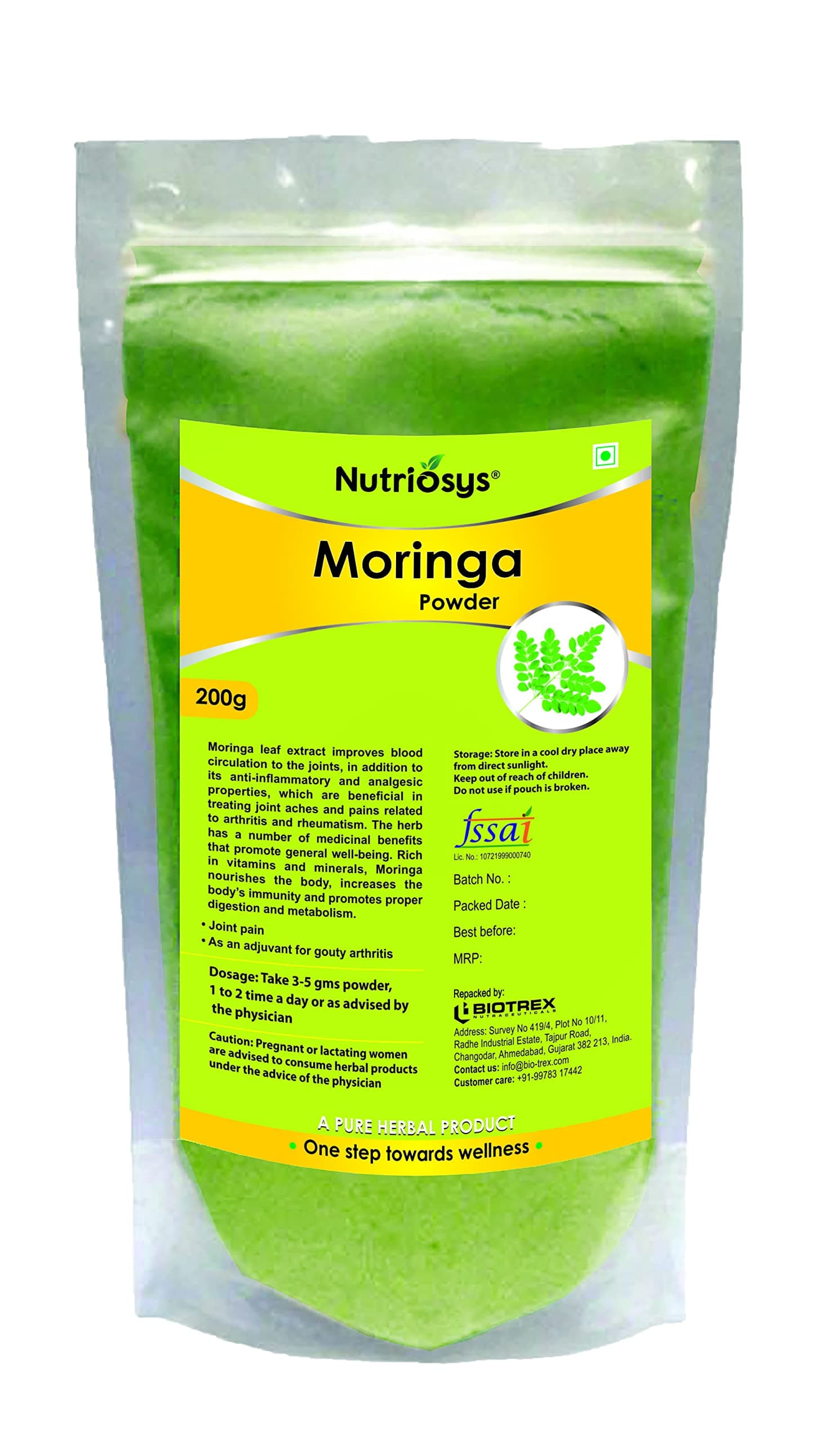 Nutriosys Moringa Herbal Powder - 200g