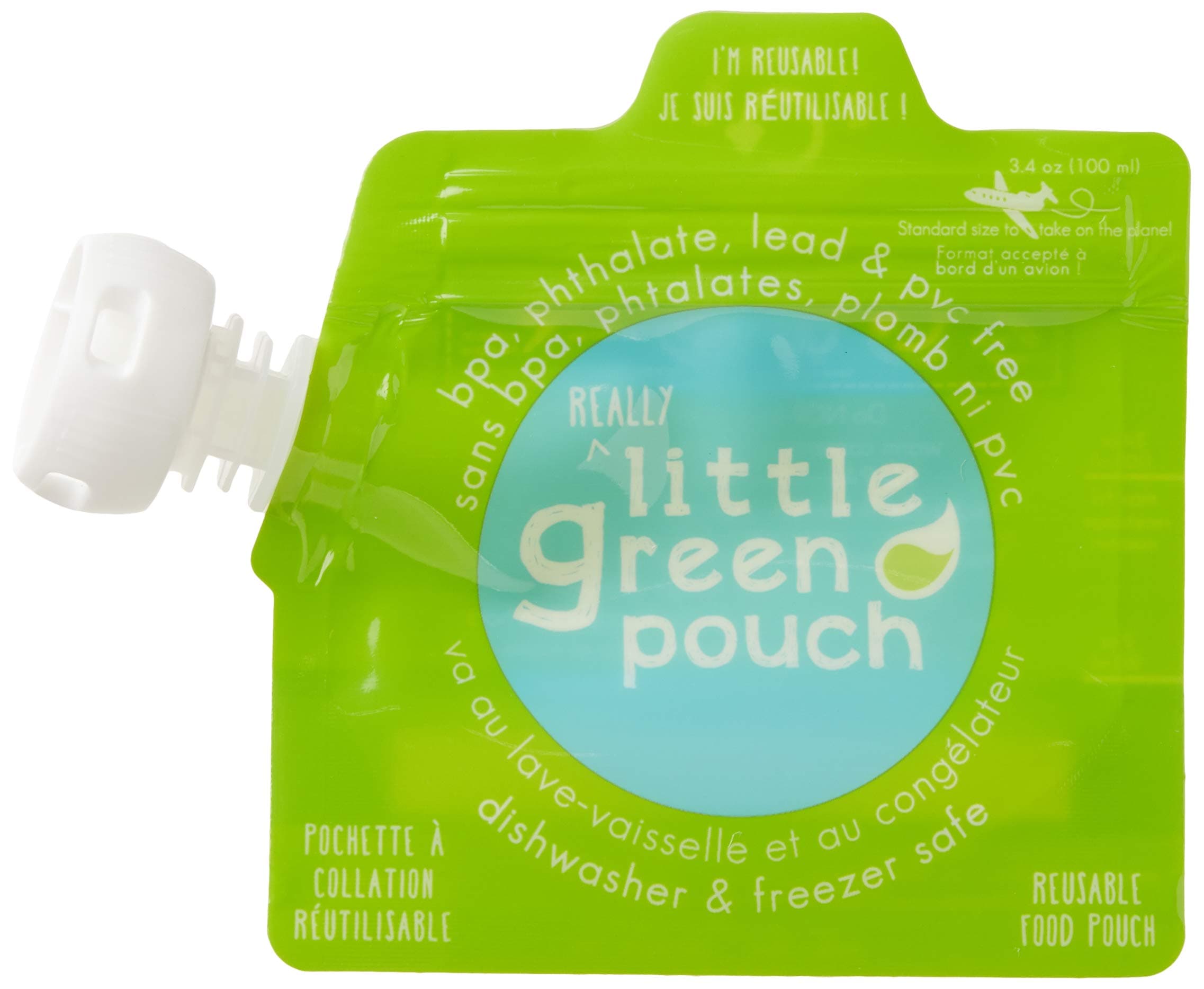 Reusable Food Pouch - 3.4 oz - 6 ct