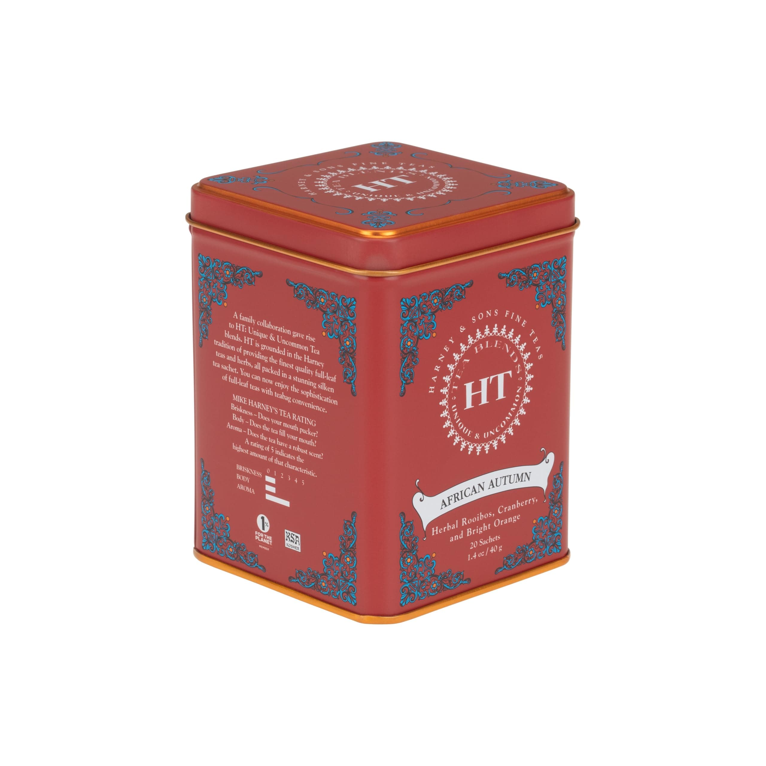 African Autumn Rooibos Tea, HERBAL, 20 sachet tin