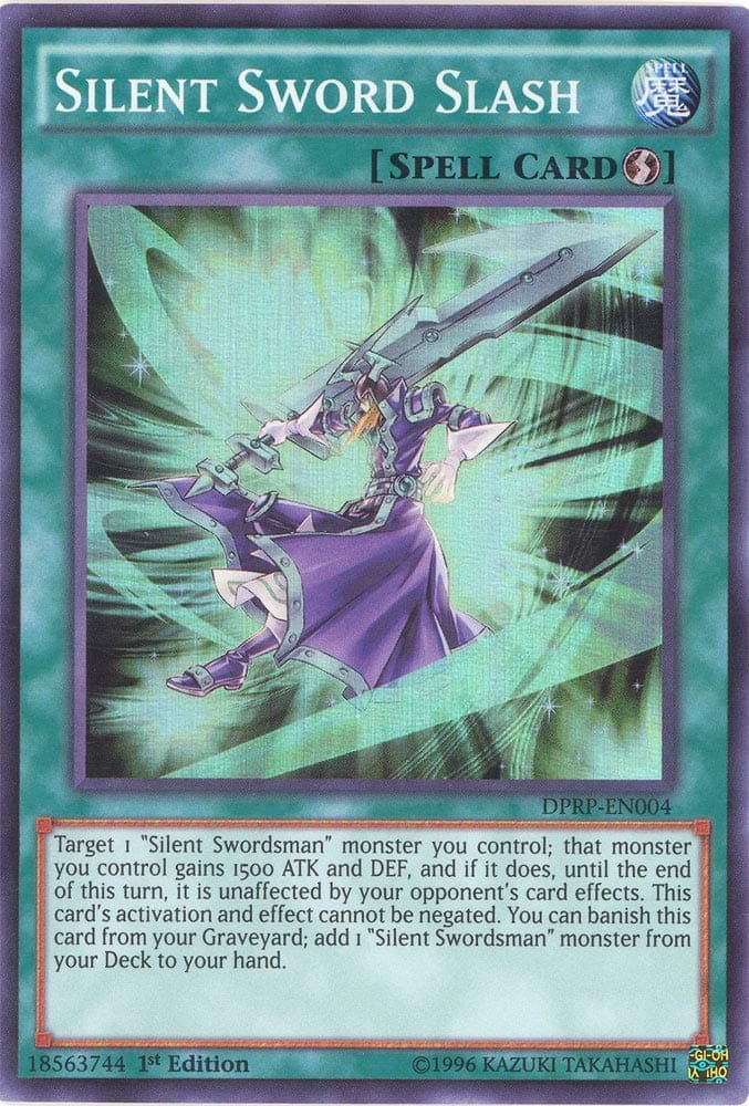 YU-GI-OH! - Silent Sword Slash (DPRP-EN004) - Duelist Pack: Rivals of The Pharaoh - 1st Edition - Super Rare