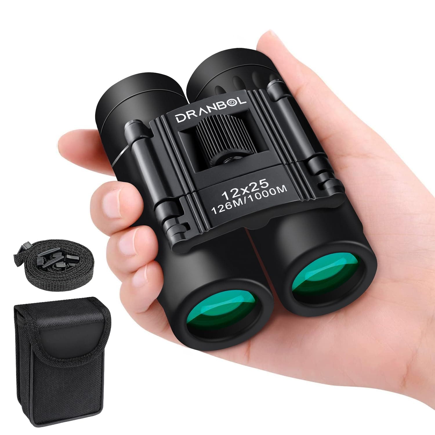 12X25 Mini Pocket Binoculars for Adults Kids, Small Compact Binoculars for Bird Watching, Opera Concert