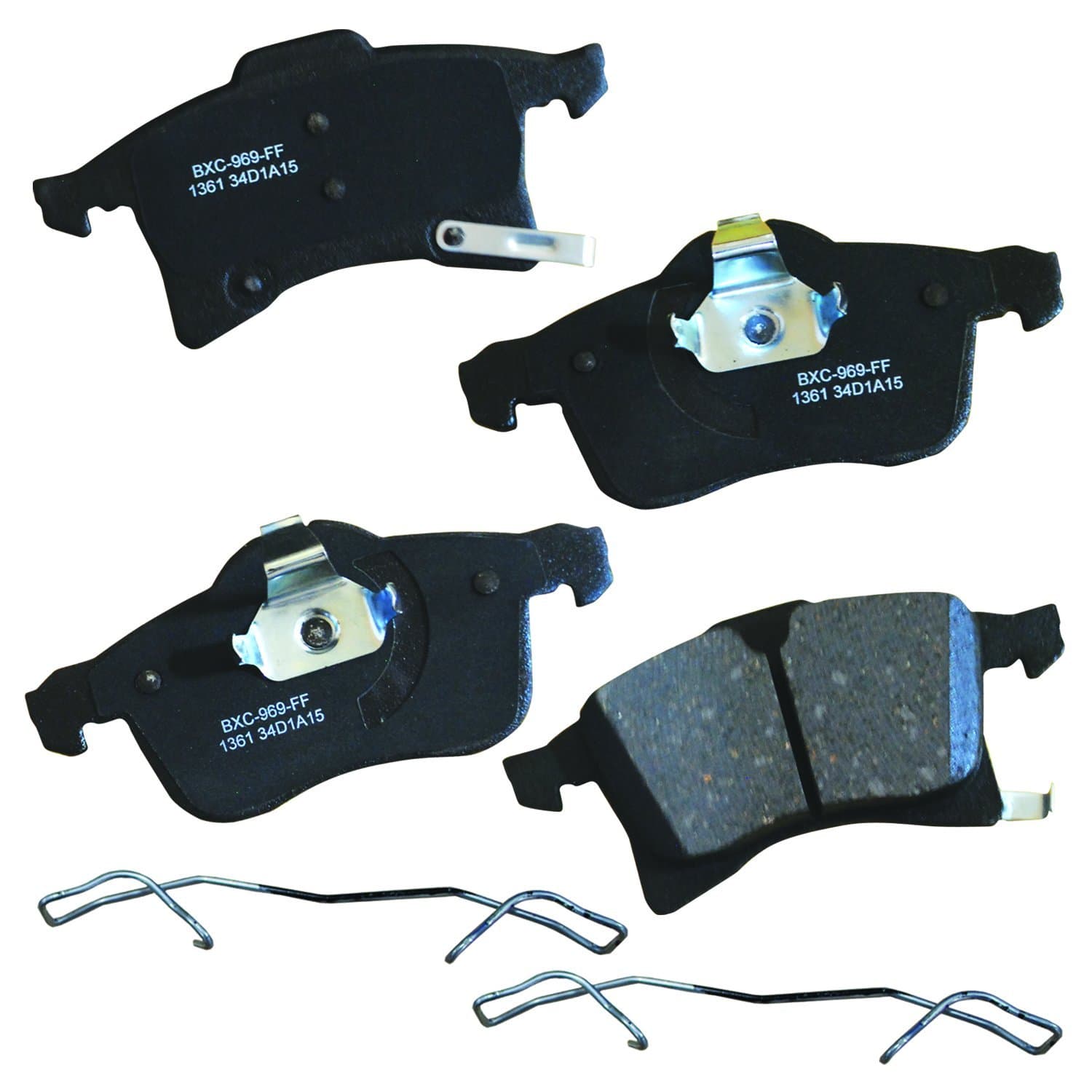 Bendix Premium SBC1361 Ceramic Front Brake Pads for Chevrolet Astra 2008-2007, Meriva 2008-2007, Zafira 2006, Saturn Astra 2009-2008