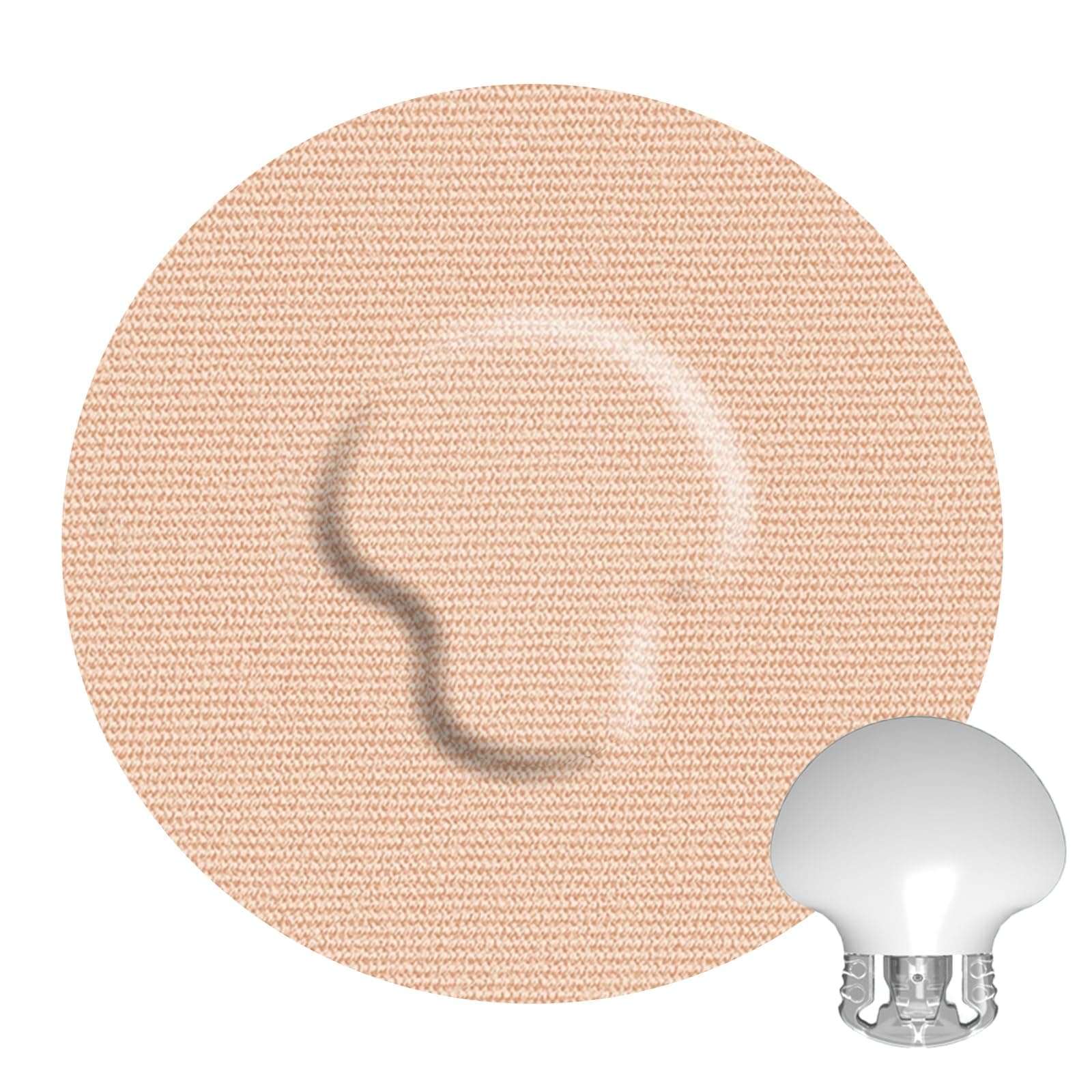 CGM Adhesive Patches for Guardian and Other Sensor,25 Pack Waterproof and Breathable Tapes,No Glue in The Center,Flexible Covers for 7+ Days