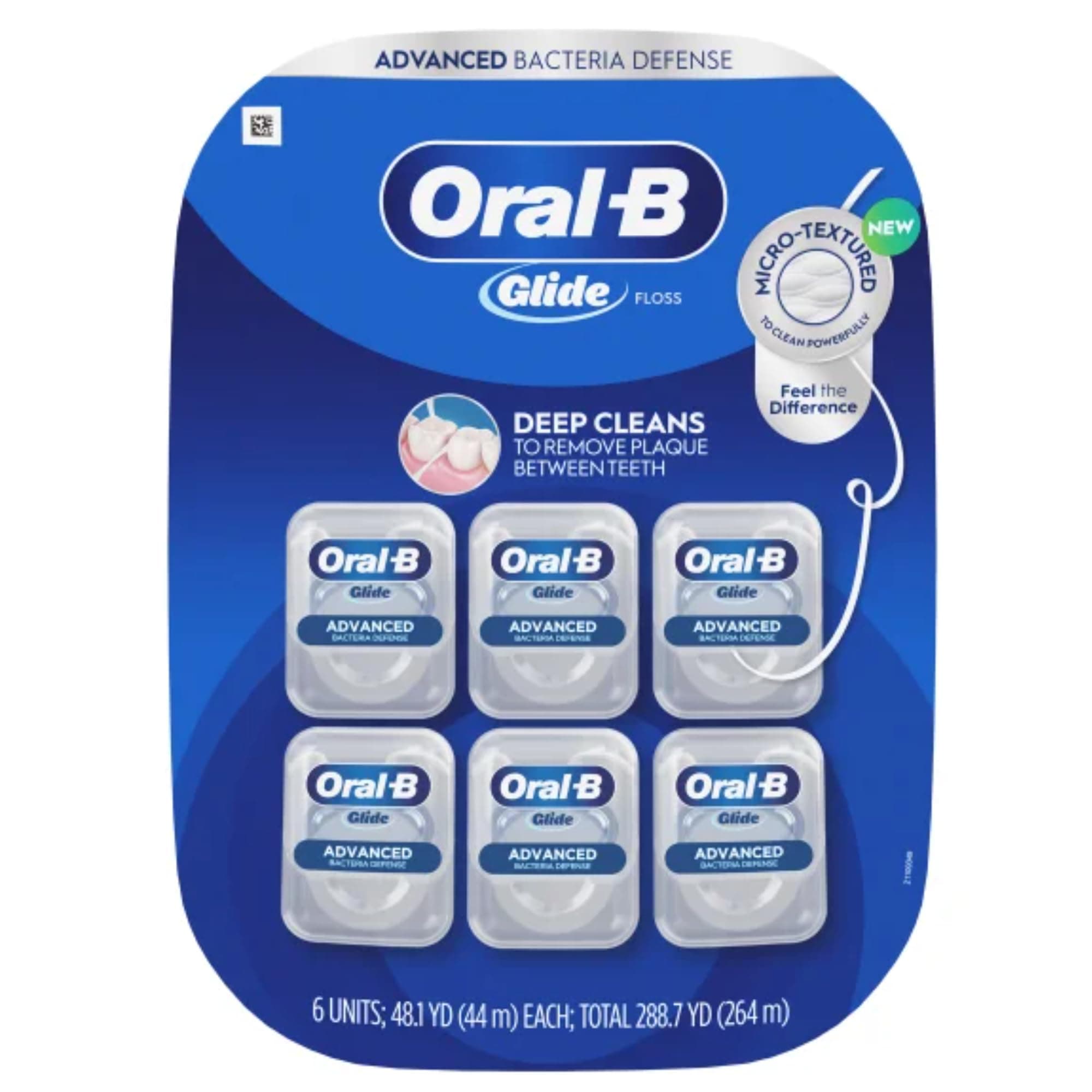 Oral-B Alba Bo Glide Advanced Floss (43.7 Yards, Pack of 6)