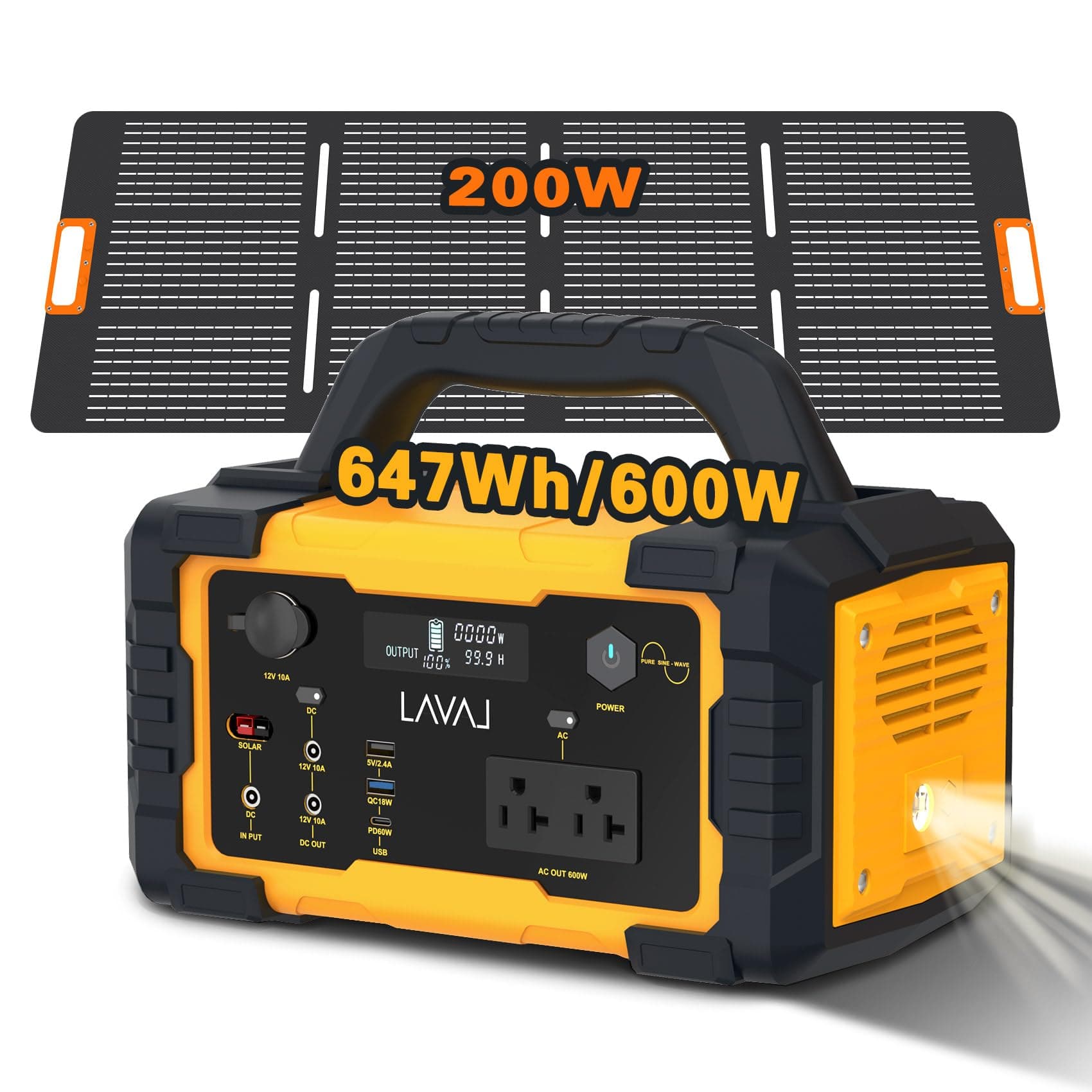 600W Power Station + 200W Solar Panel