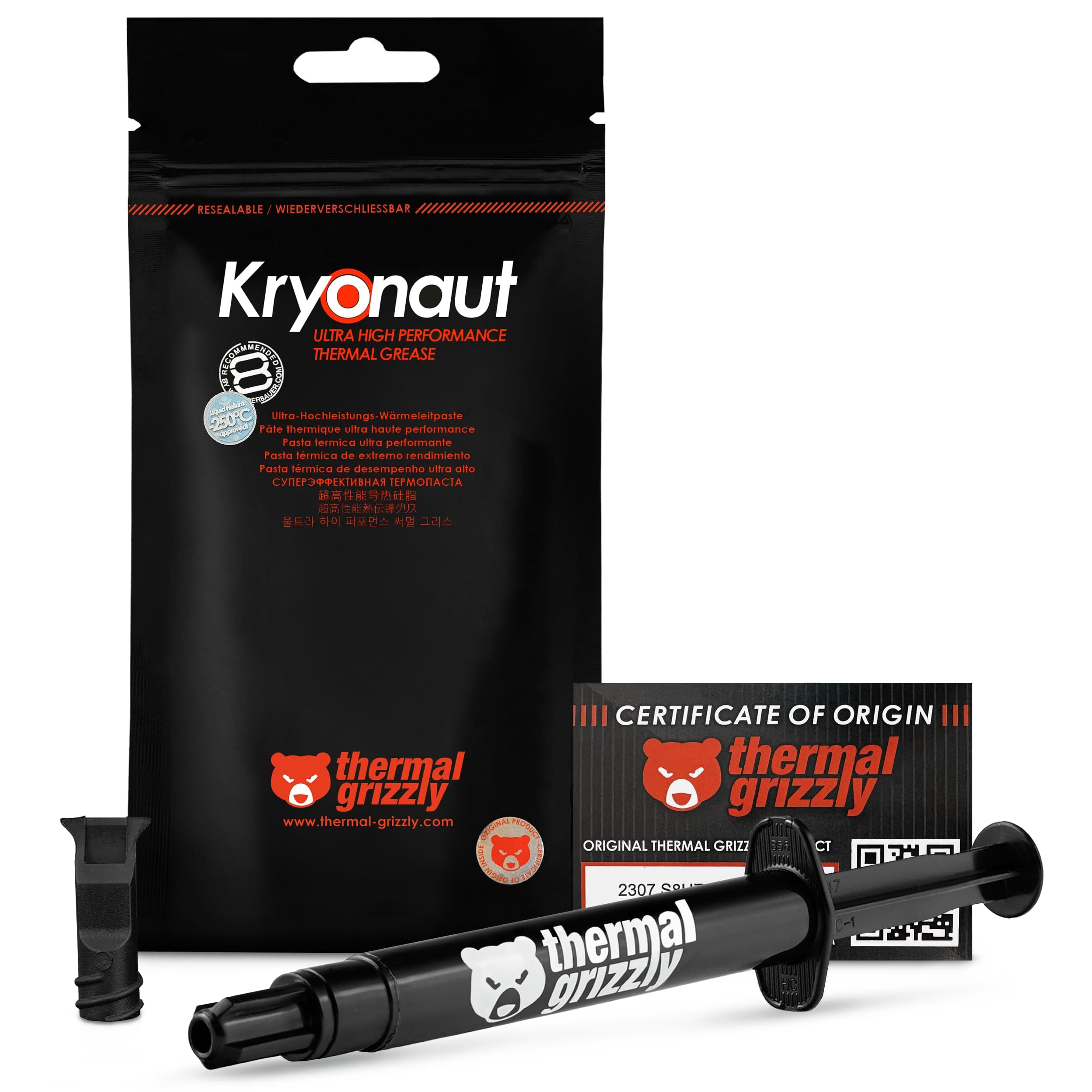Kryonaut (5,55g) – Thermal Paste for CPU, GPU and consoles – Non-Conductive Thermal Compound with High Thermal Conductivity
