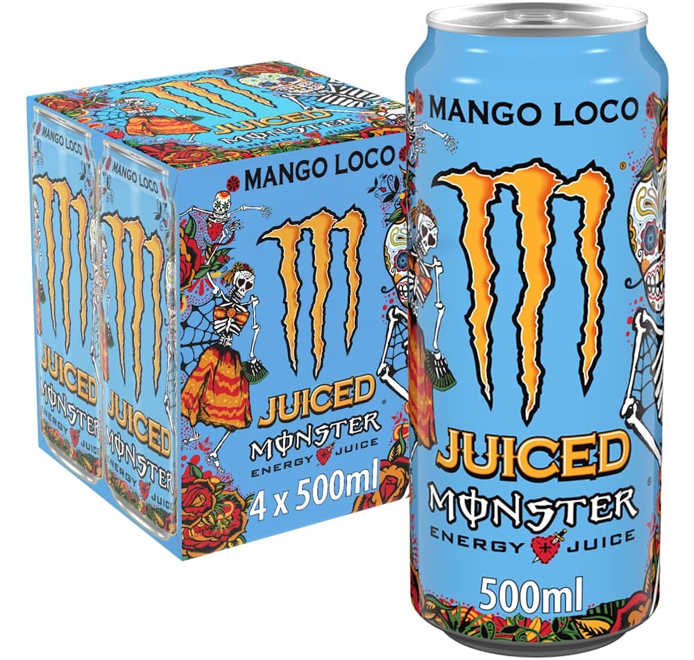 Energy Drink Mango Loco 4 x 500 ml