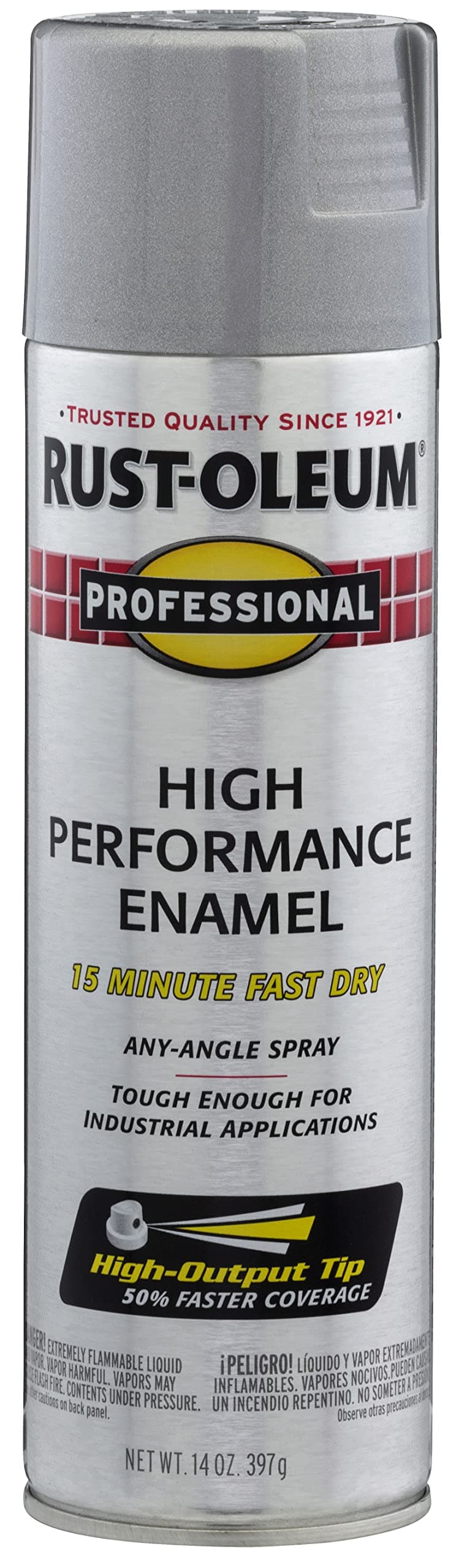 7515838 Professional High Performance Enamel Spray Paint, 14 oz, Aluminum (Pack of 1)