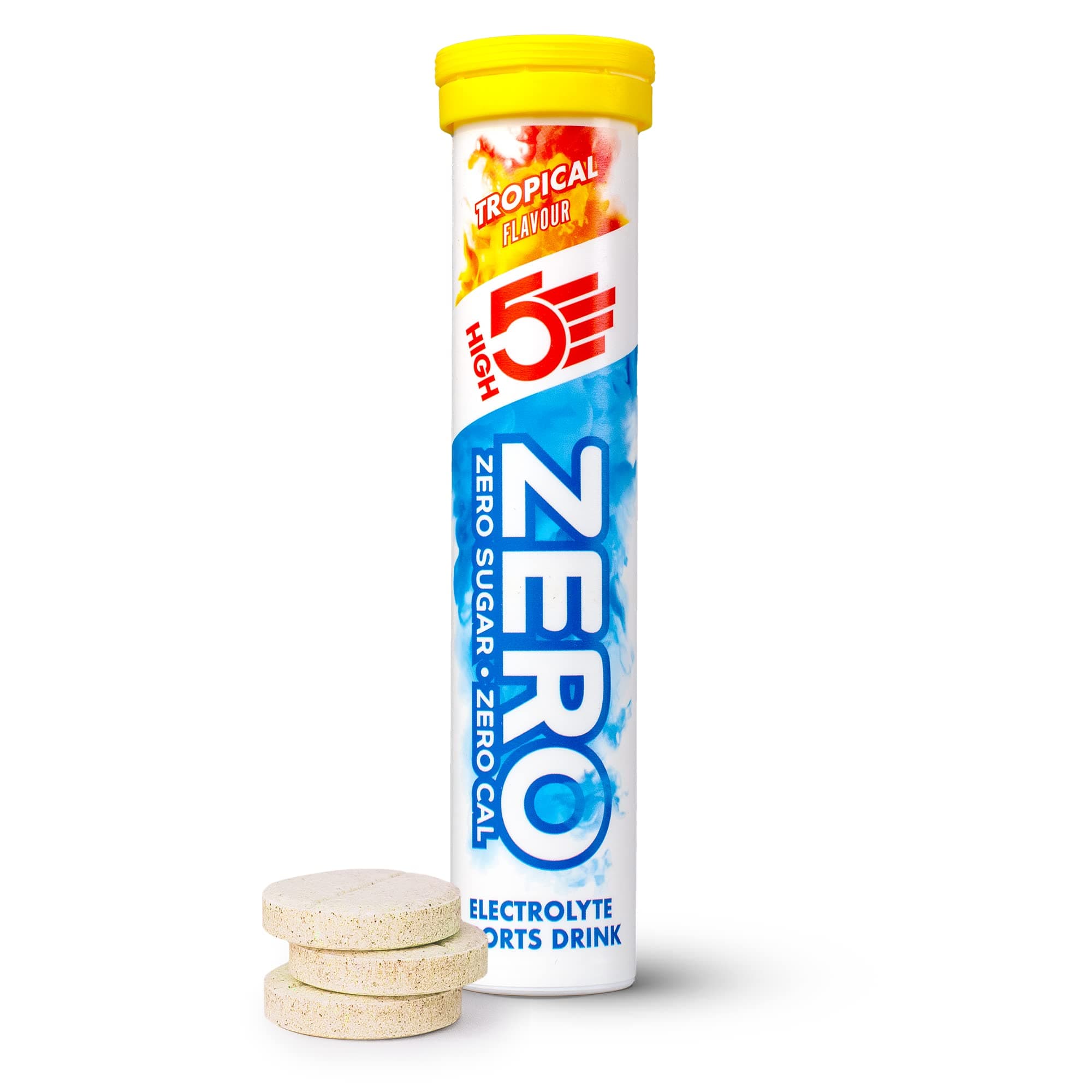 HIGH5 ZERO Electrolyte Tablet - Hydration Tablets Enhanced with Vitamin C - 0 Calories & Sugar Free - Boost Hydration, Performance & Wellness - Tropical, 20 Tablets (20x, Pack of 1)
