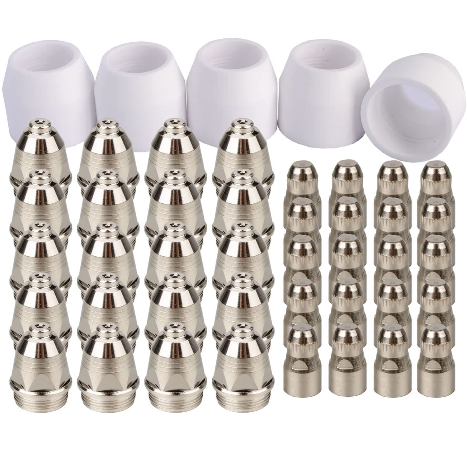 P80 Plasma Cutter Nozzle Electrodes Consumables 1.3 Tip 60Amp 45pcs Kit