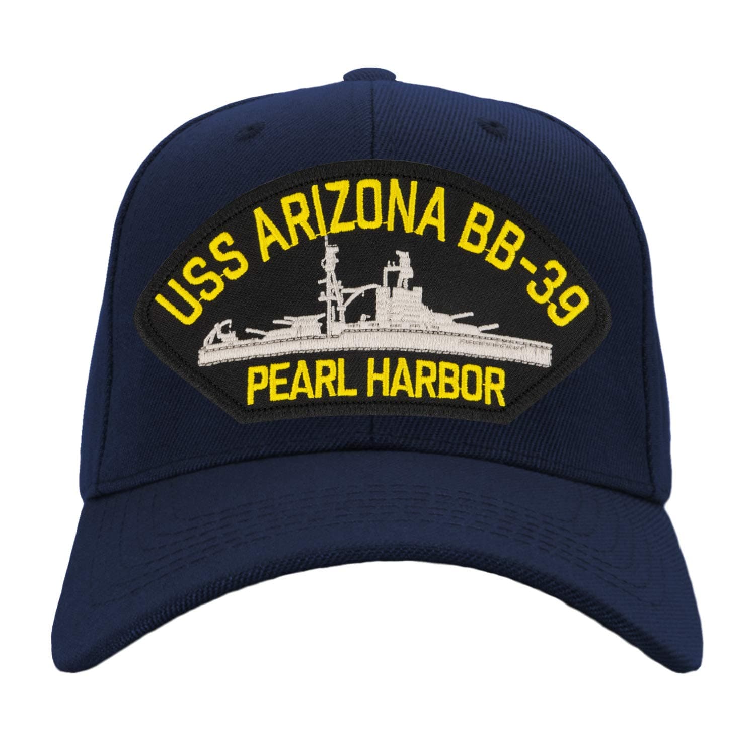 PATCHTOWNUSS Arizona BB-39 - Pearl Harbor - Hat/Ballcap Adjustable One Size Fits Most