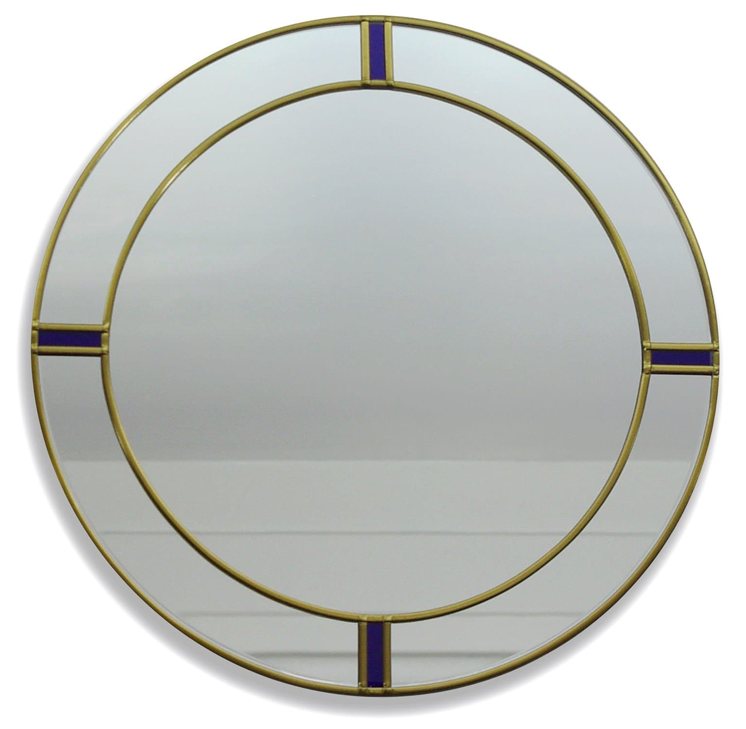 Berlin Art Deco Style Round Medium Wall Mirror 30cm Diameter