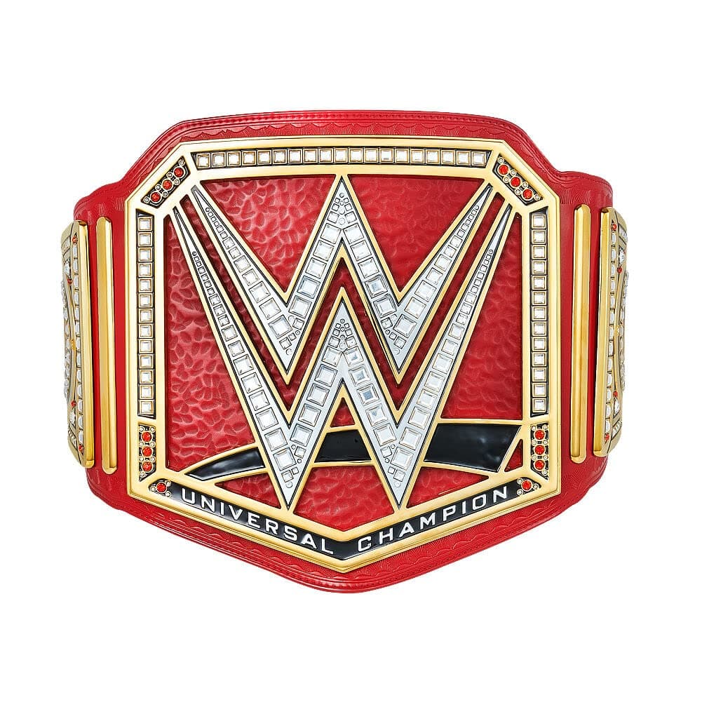 WWE Universal Championship Commemorative Title Belt, White, PT-411