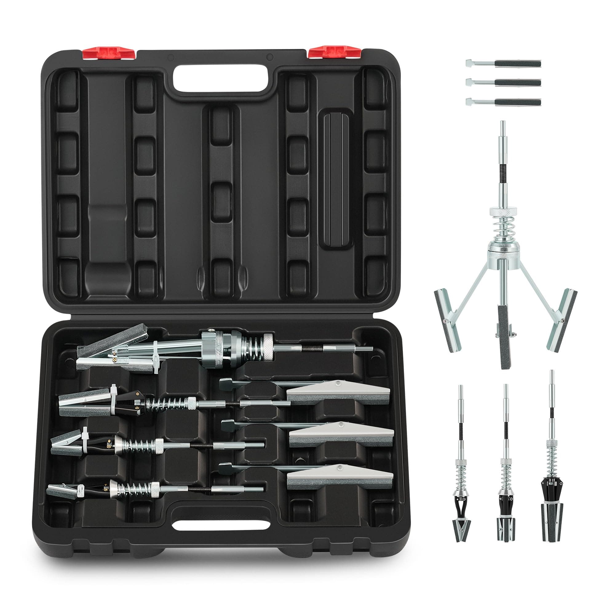 Orion Motor Tech Cylinder Hone Tool Set with Tool Box, Adjustable Engine Cylinder Honing Tool Kit for 3/4" to 7" Cylinders, Engine Piston Servicing Tools with 1-1/8", 3", 4" Replacement Honing Stones