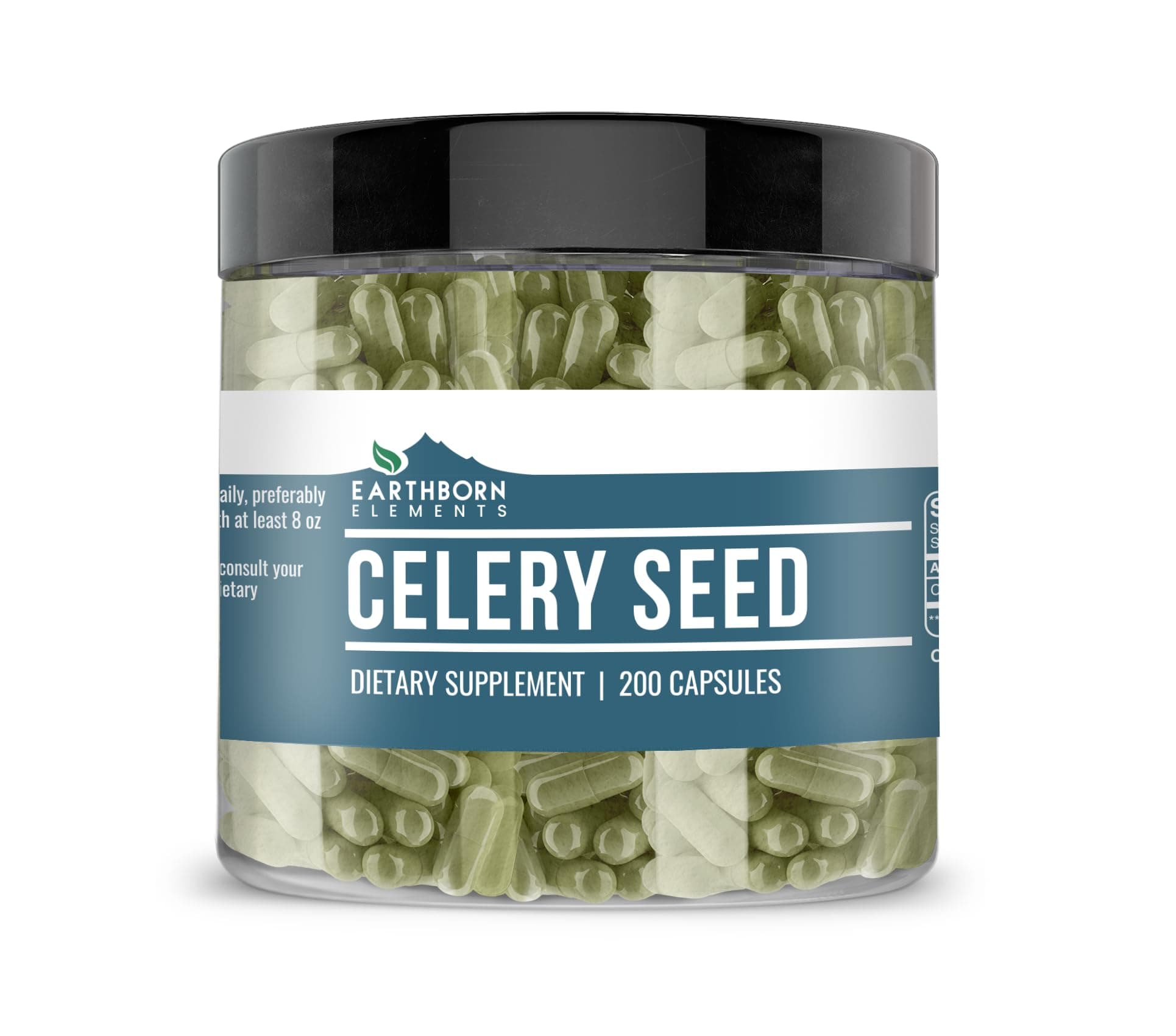 Celery Seed 200 Capsules, Pure & Undiluted, No Additives