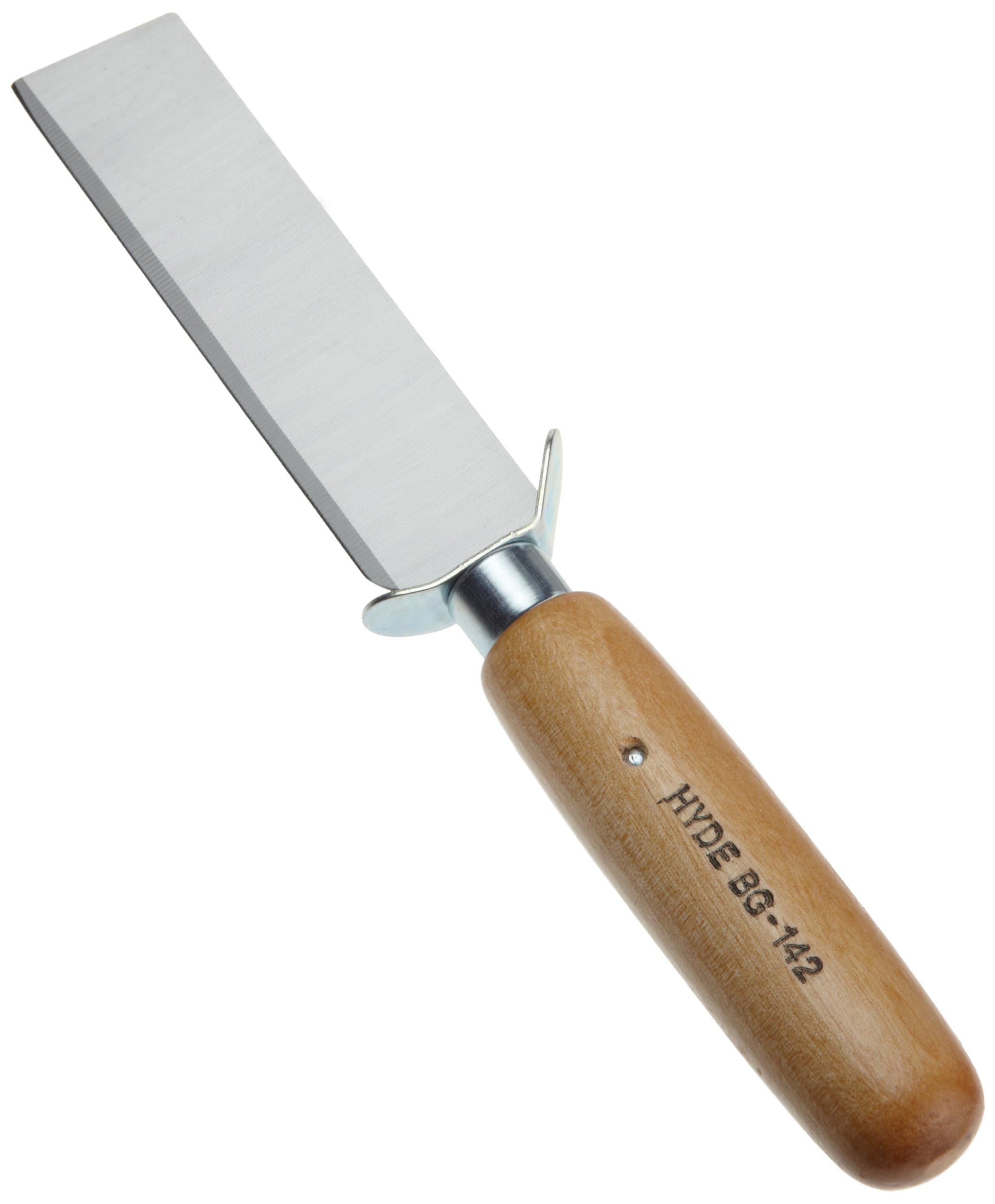 Tools 60510 Square Point Knife with Safety Wood Handle, 4-Inch/14-Gauge