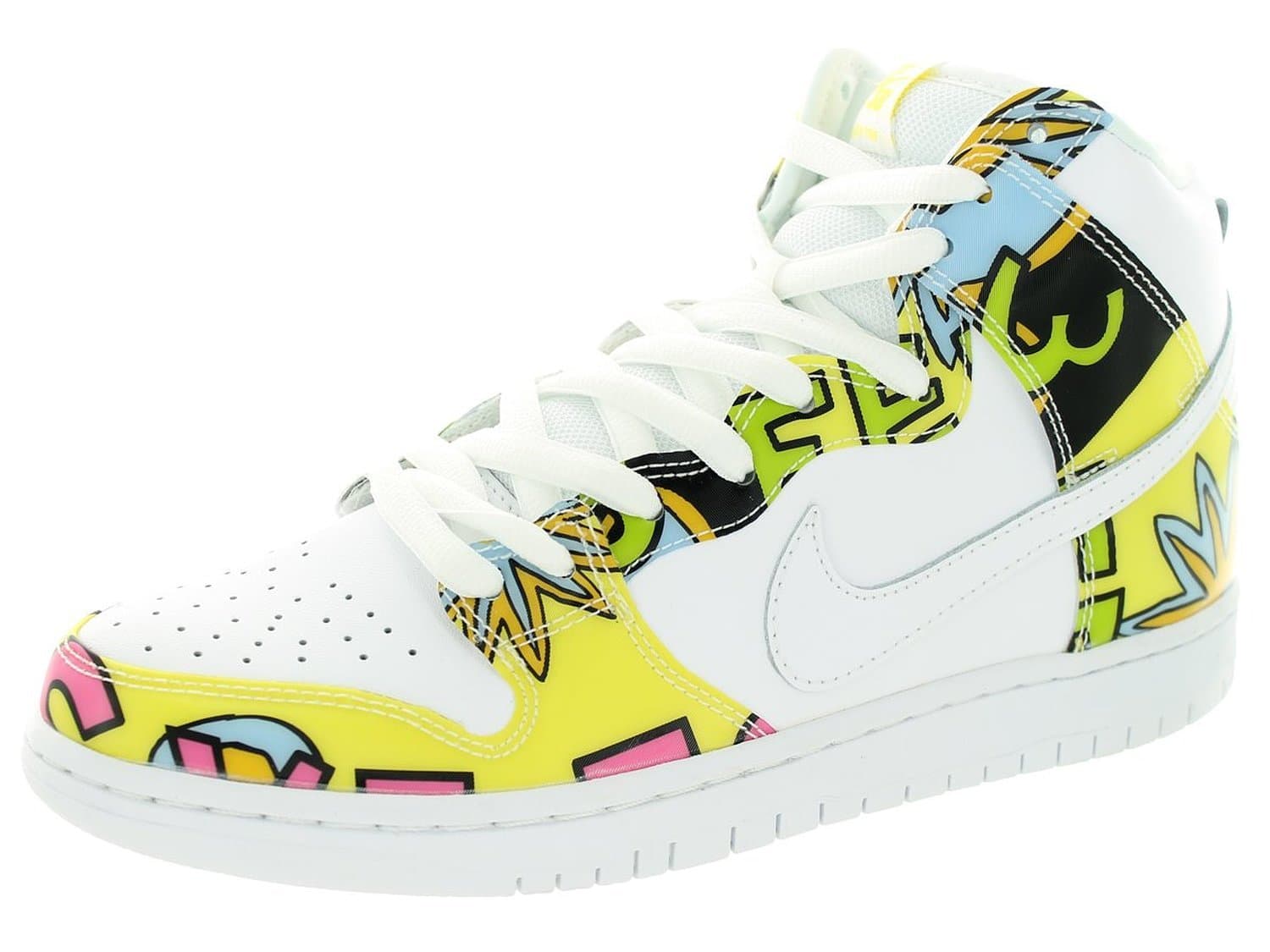 Nike Men's Dunk High PRM DLS SB QS White/Firefly Skate Shoe 9.5 Men US