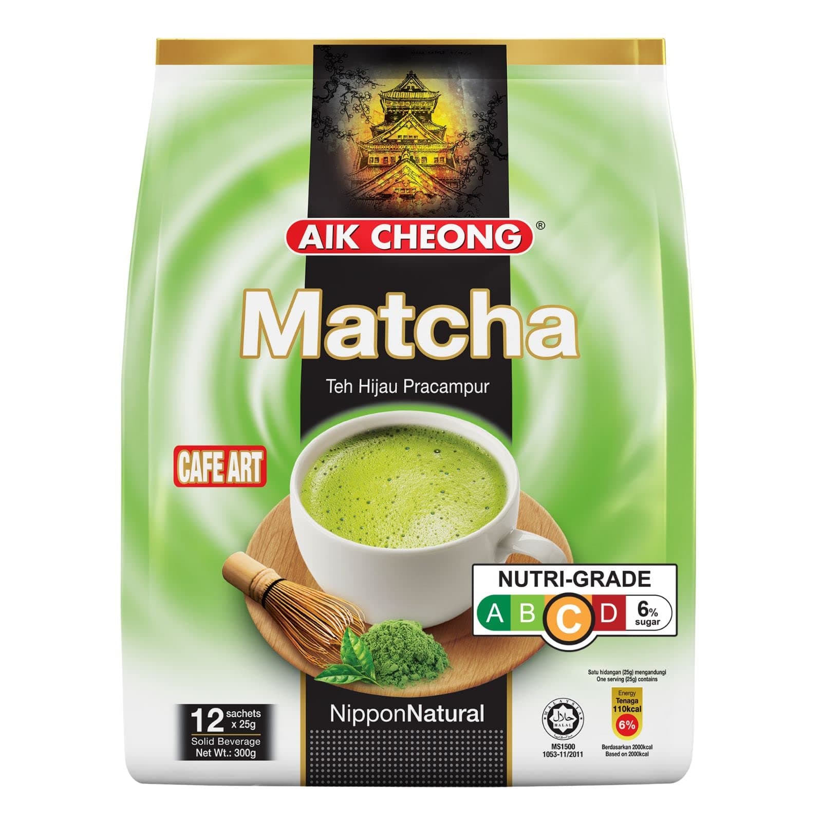 Aik Cheong Matcha (12 sachets x 25g) 300G