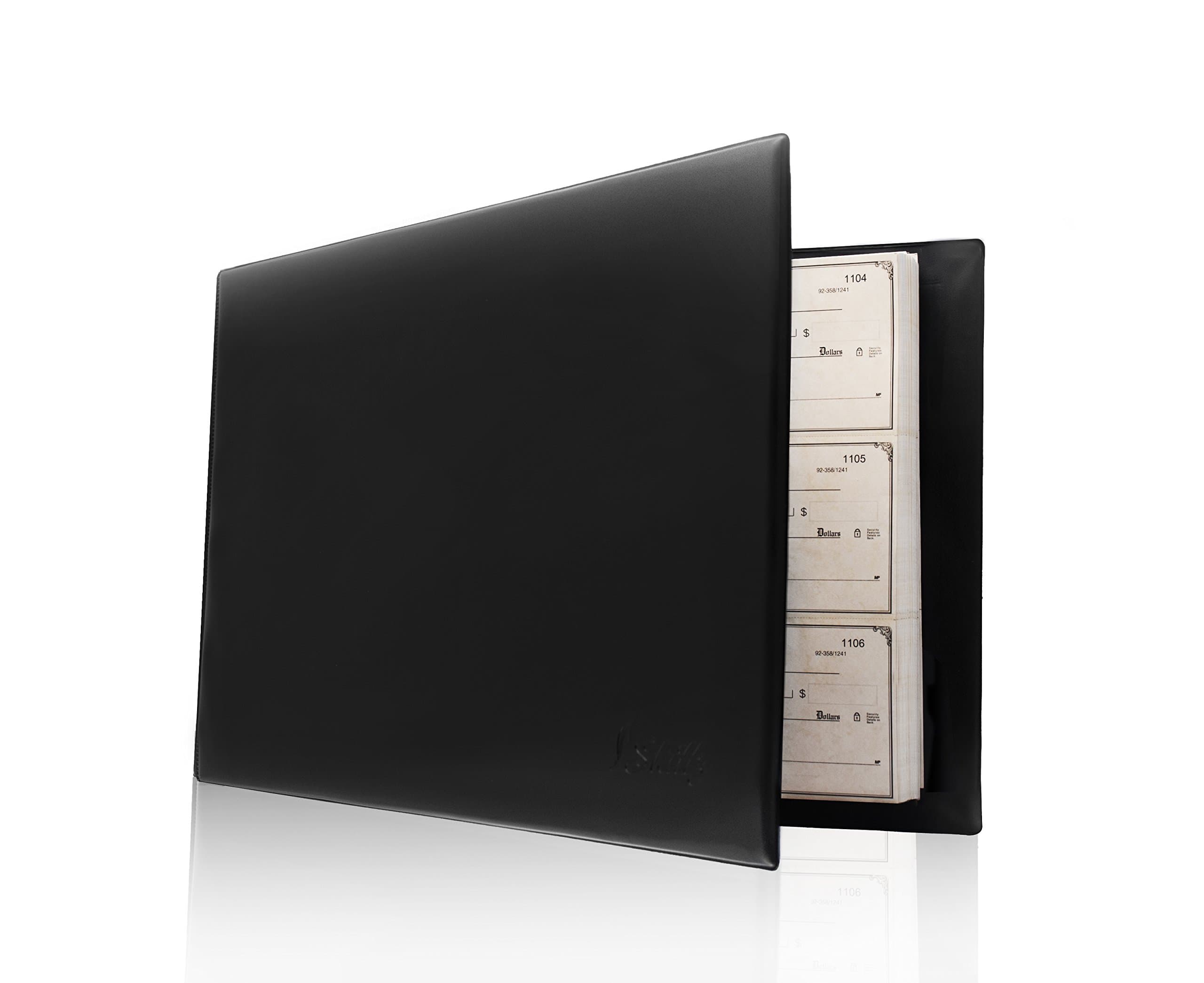 Skittz business check binder 7 Ring 3 on a page checkbook holder w/ Zip Pouch