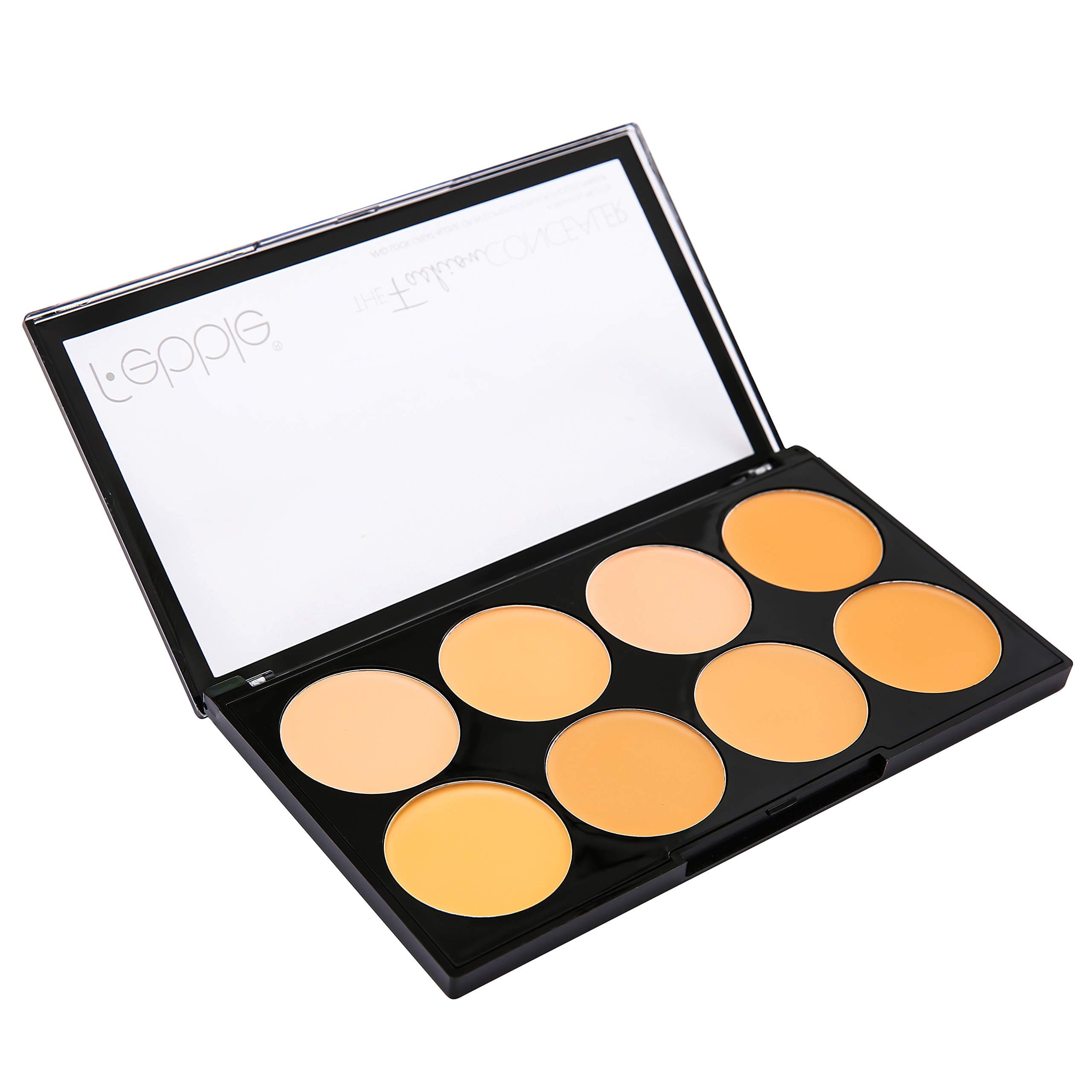 8 Colours Full Coverage Highly Pigmented Creamy Eye Face Contouring Foundation/Concealer Palette Corrector Kit Set - High-end Formula,Cruelty Free(Light 001)