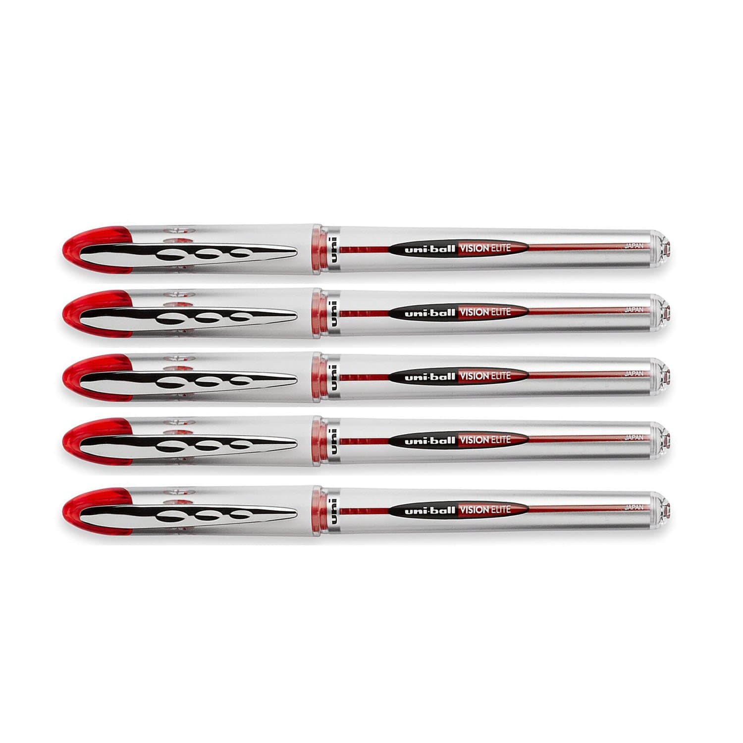 Vision Elite Roller Ball Stick Pen, Red Bold 5 Pens Per Order 69023