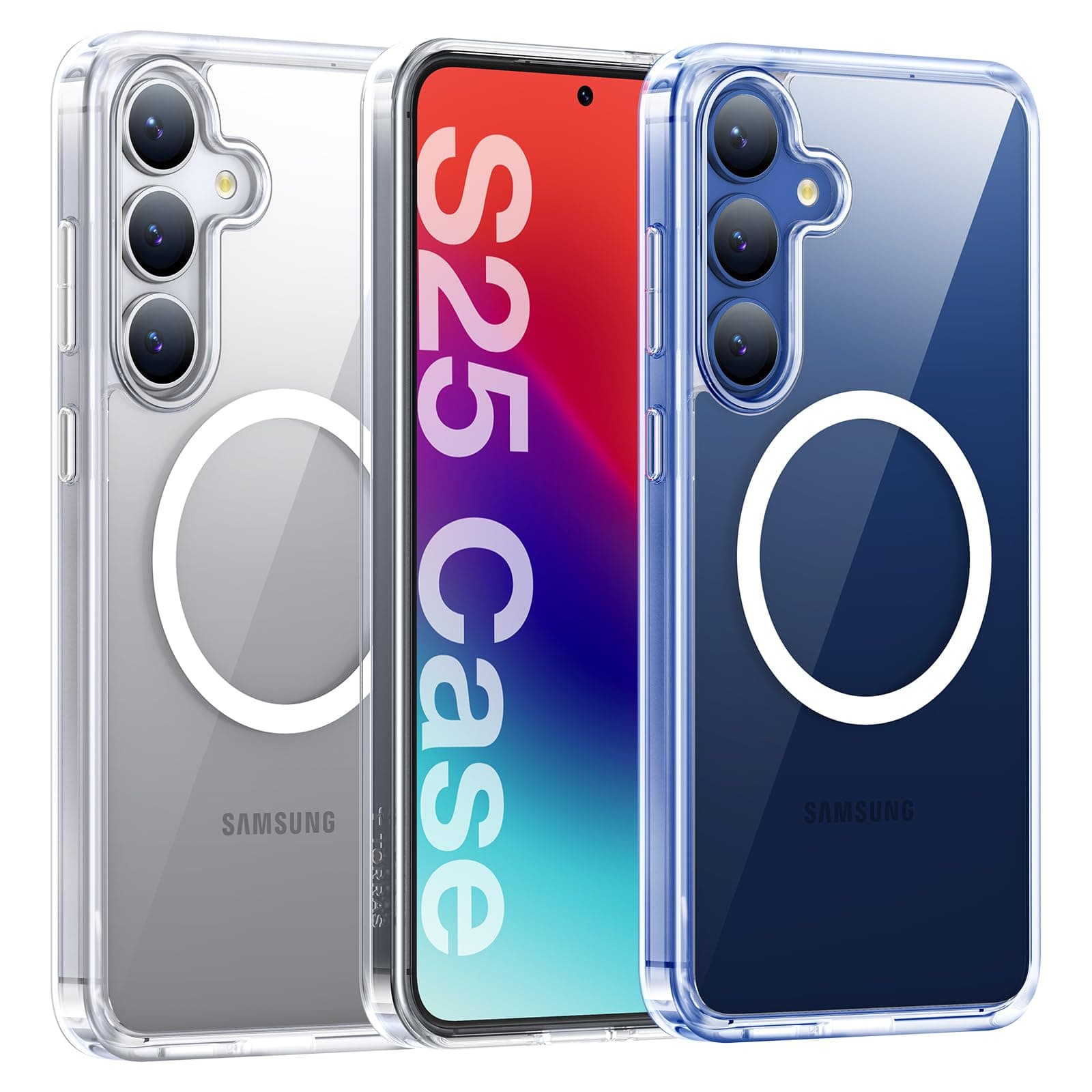 TORRAS Magnetic Shockproof for S25 Case Phone Case Clear