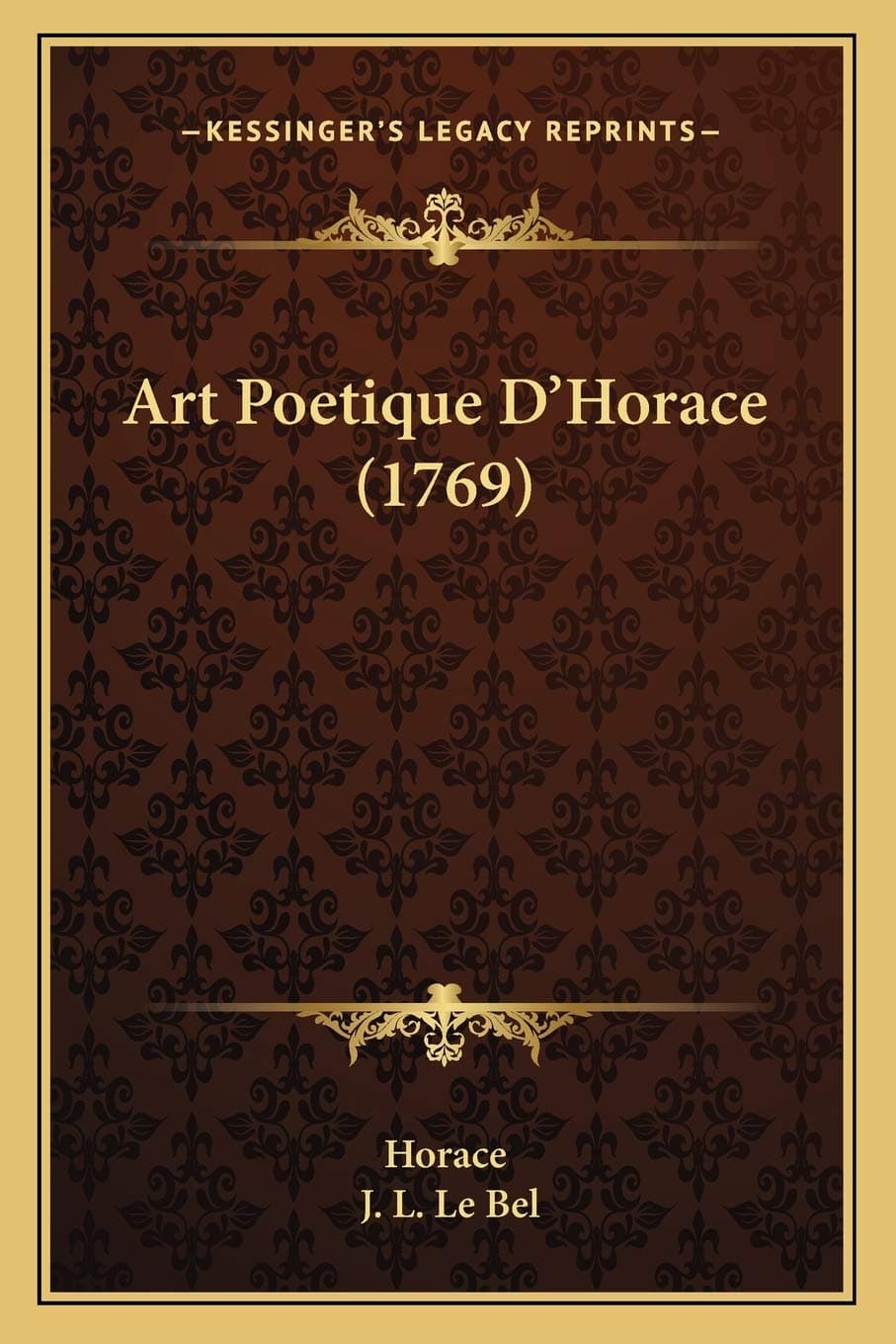 Art Poetique D'Horace (1769)