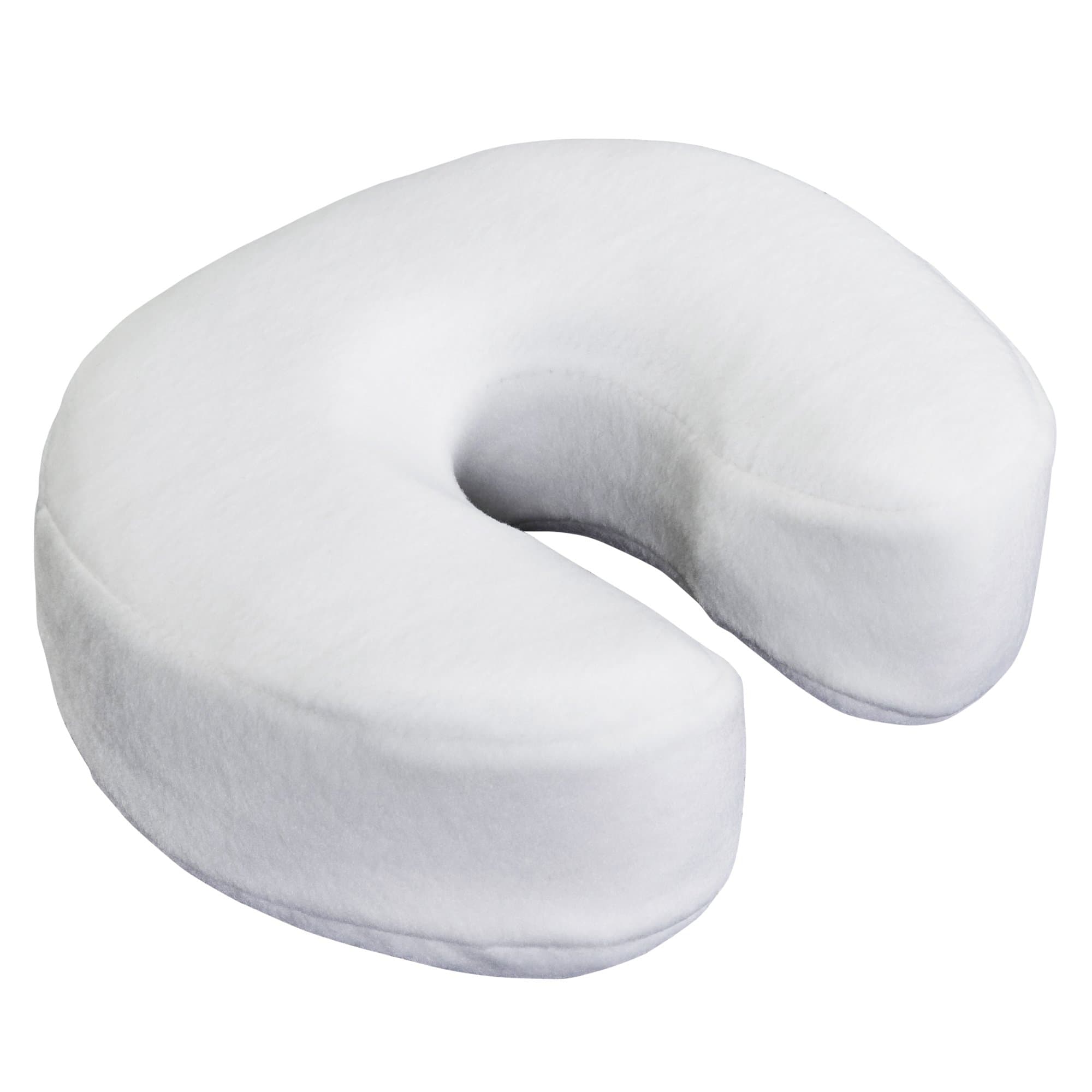 Massage Face Cradle Cushion Memory Foam - Massage Table & Massage Chair Headrest Pillow W/ Washable Fleece Cover