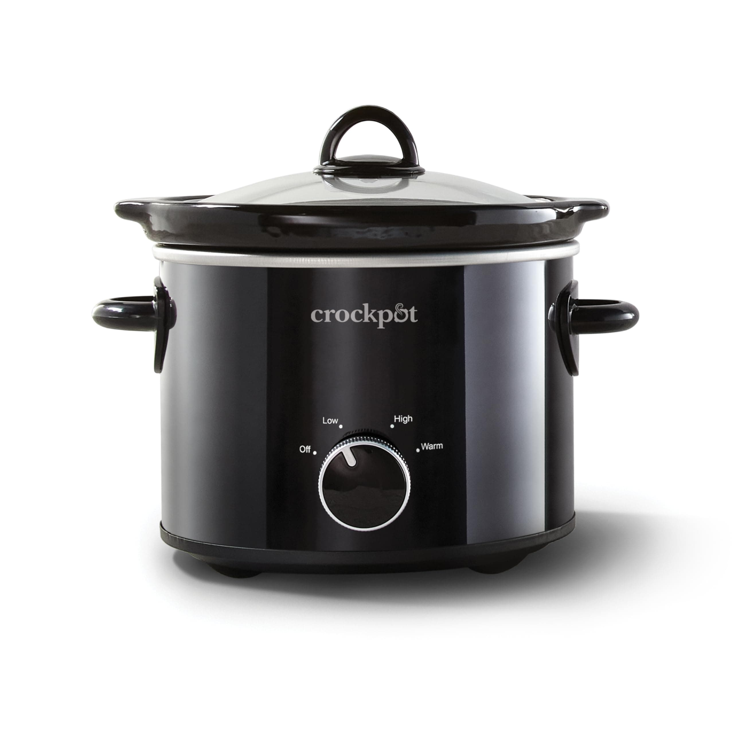 Crock-Pot 2-QT Round Manual Slow Cooker, Black (SCR200-B)