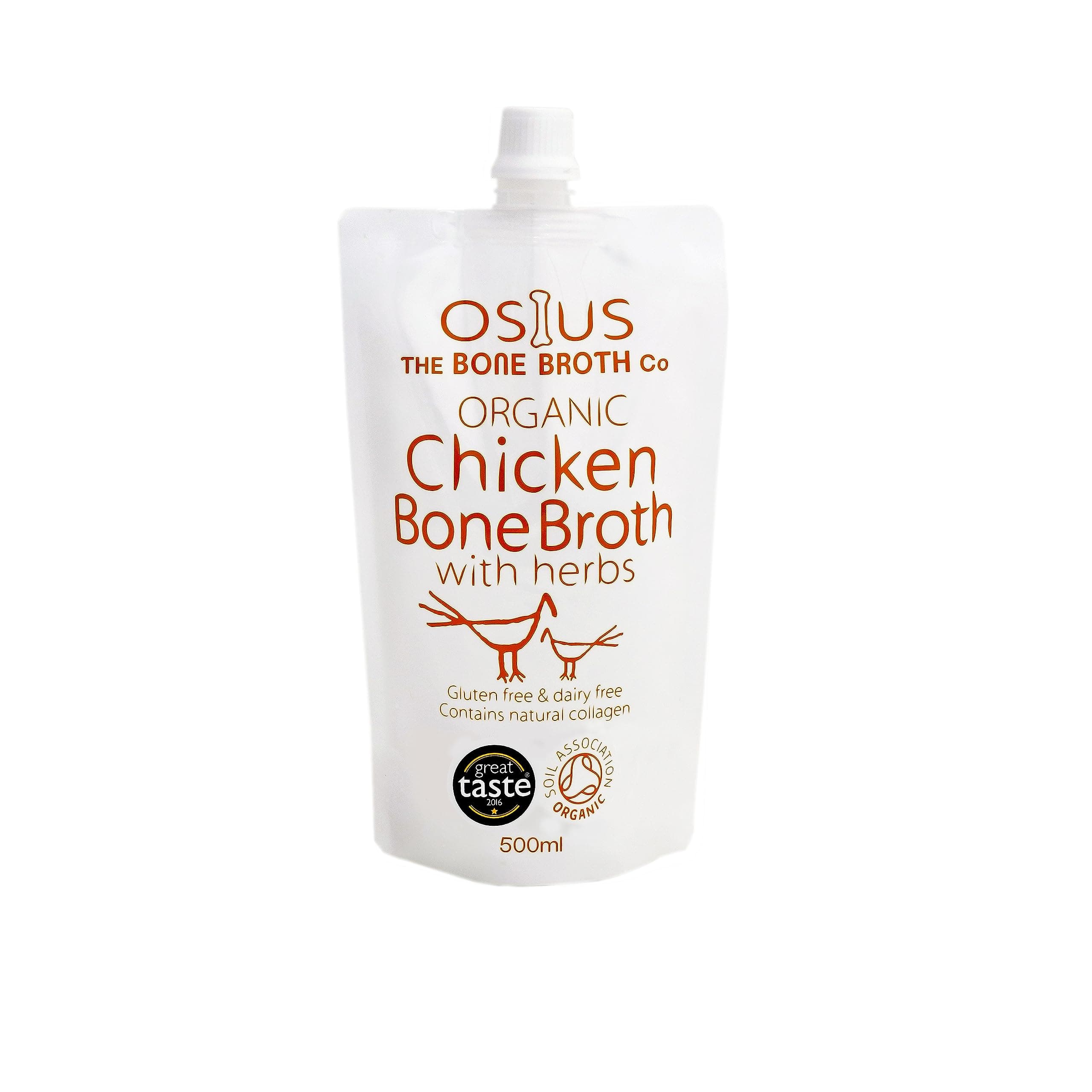 Osius Organic Chicken Bone Broth with Herbs | 500ml - Pack of 5