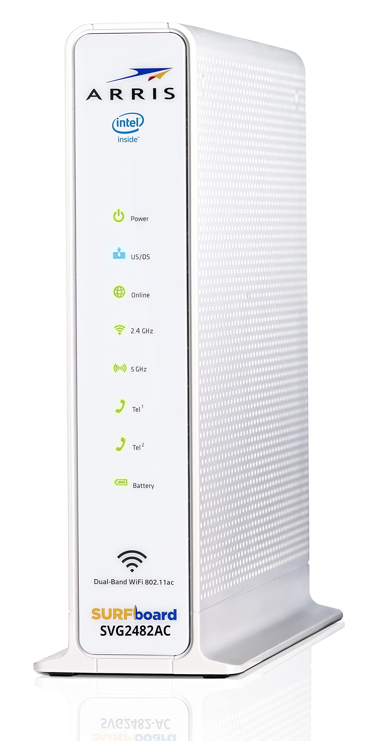 ARRIS Surfboard (24x8) DOCSIS 3.0 Cable Modem Plus AC1750 Dual Band Wi-Fi Router and Xfinity Telephone, 1 Gbps Max Speed, Certified for Comcast Xfinity Only (SVG2482AC) (Renewed)