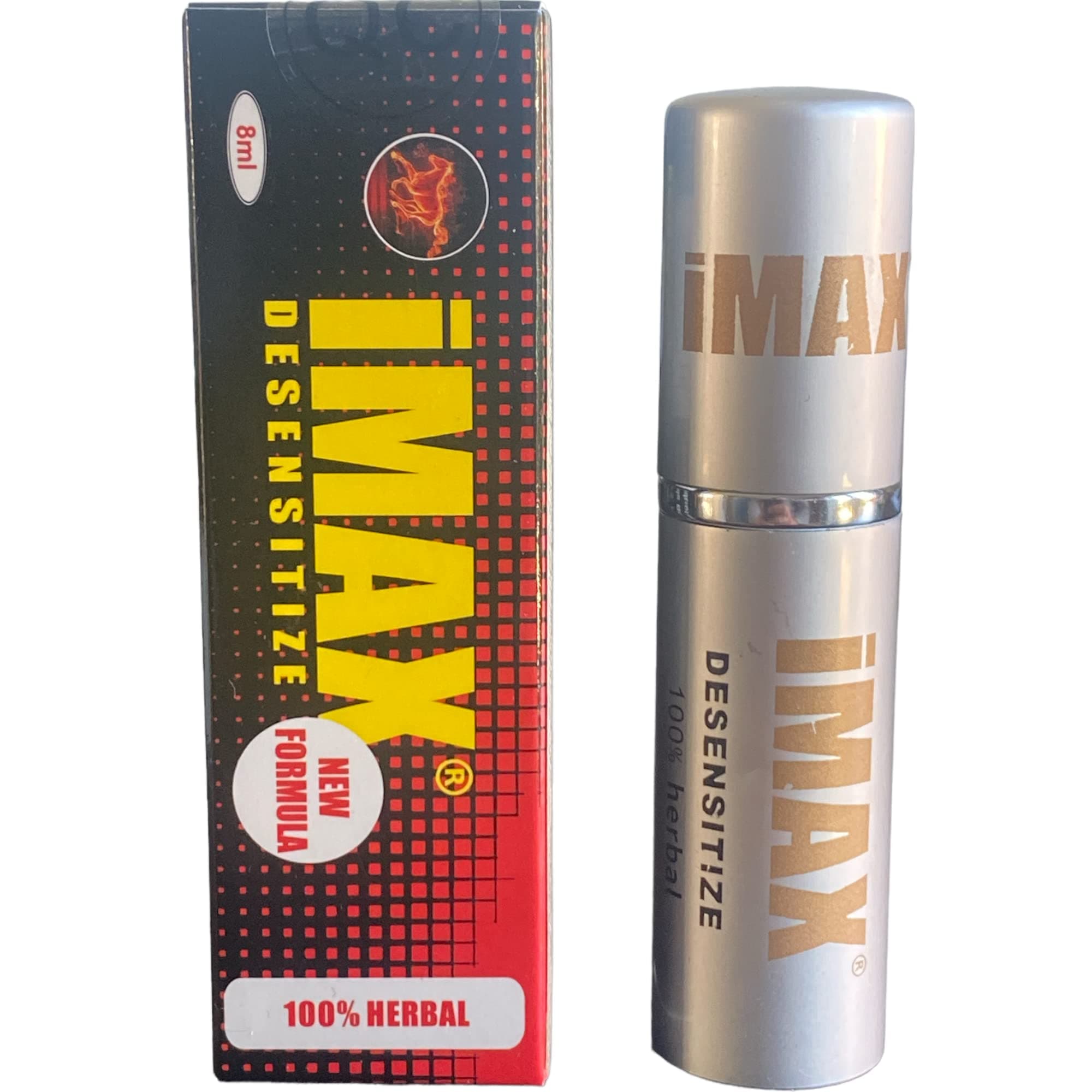 Imax Delay Spray For Men | Reduce Sensitivity without Numbing and Last longer | Discreetly Packaged and Compact Pocket-Sized Bottle 8ml | New Packaging and Formula