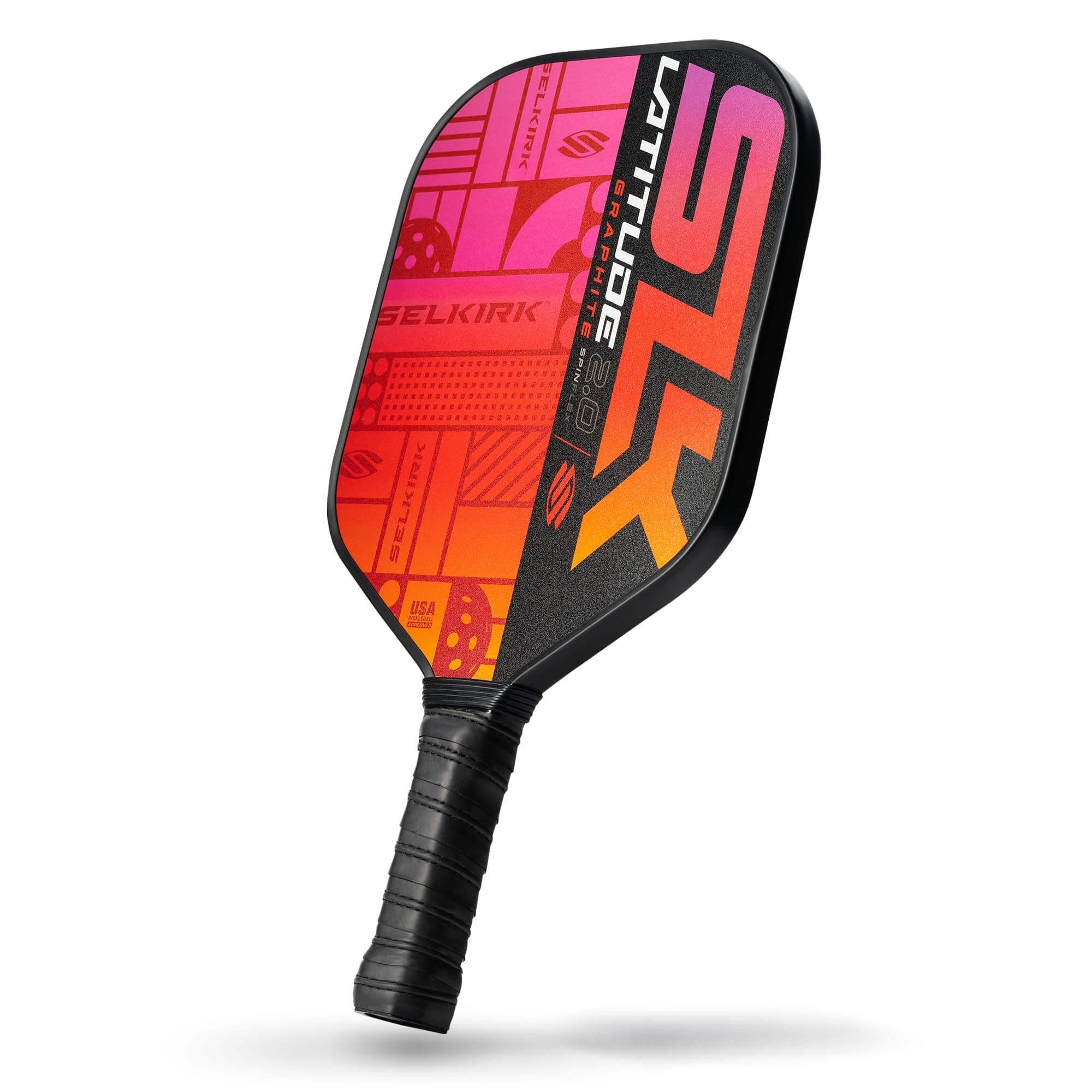 SLK Latitude 2.0 Pickleball Paddle | G4 Graphite Pickleball Paddle Face | Rev-Core+ Technology with SpinFlex Surface | Redesigned for Performance and Control
