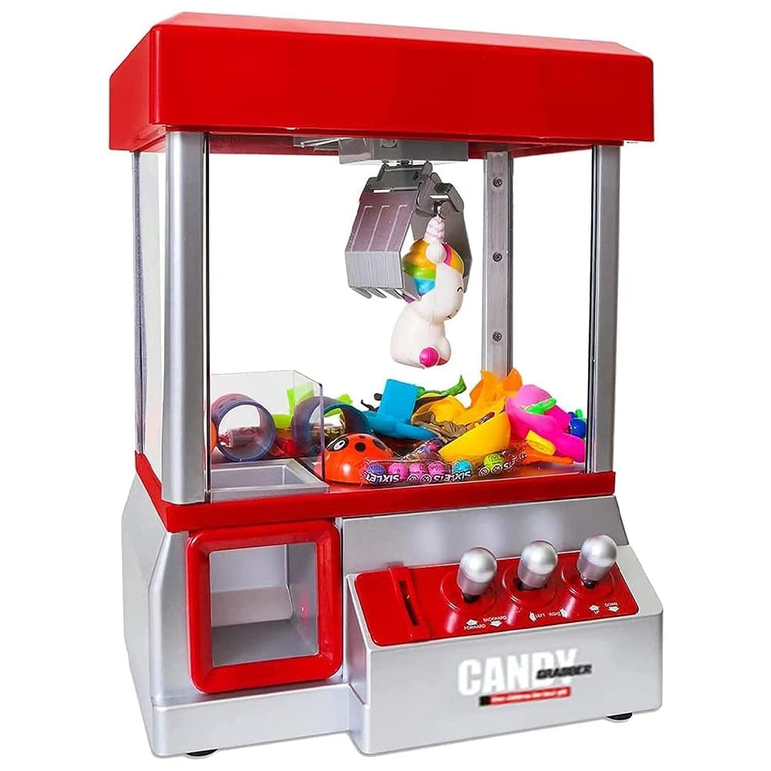 Goreem Claw Machines for Kids Mini Arcade Machine Mini Vending Machine Electronic Arcade Claw Game Machine Claw Game Prize Dispenser Toy for Boys Girls Party Birthday Gift