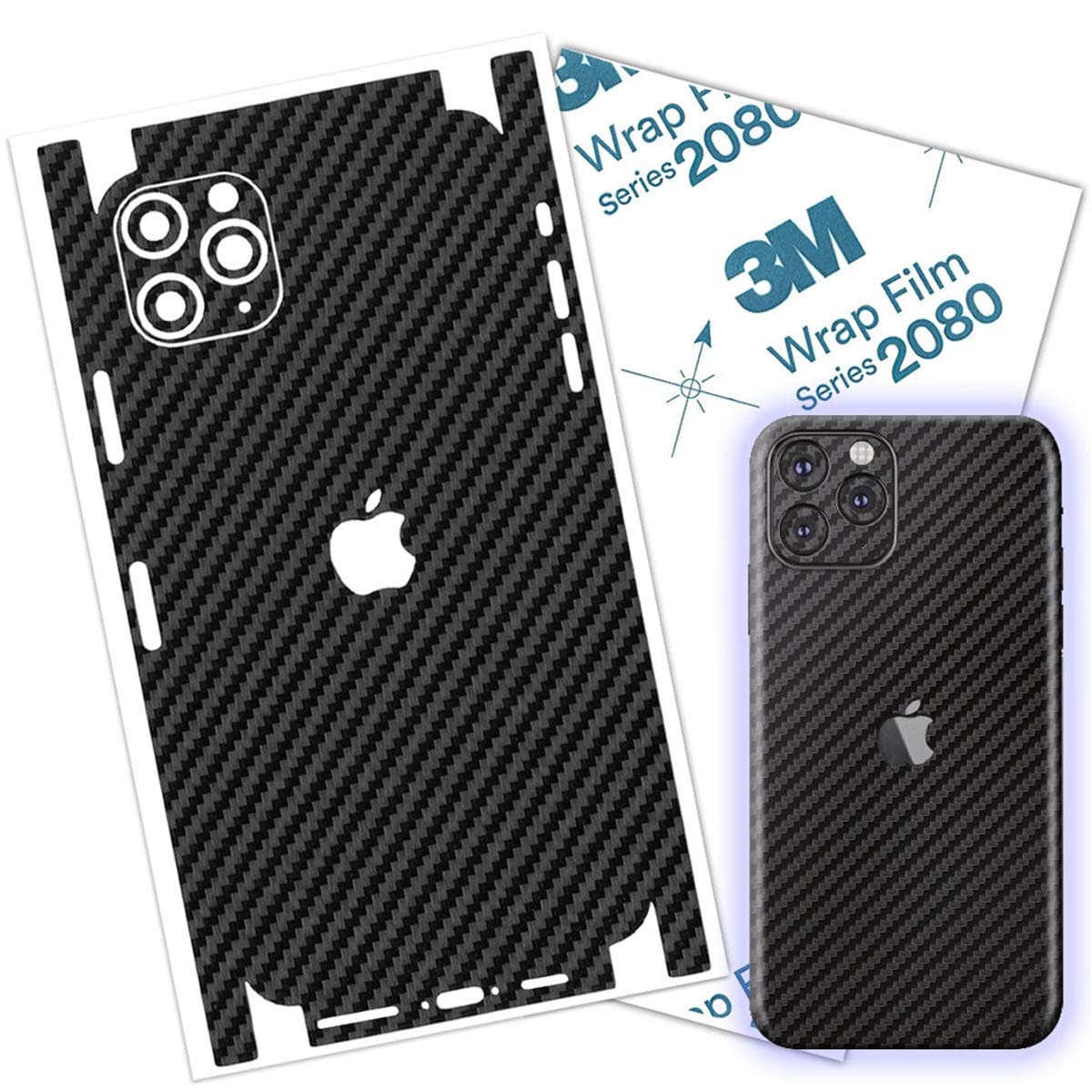 Black Matrix iPhone Skin wrap Made with 3M Vinyl Protective Thin Film Cover for iPhone 7 Plus, 8, 8 Plus, X, Xs, XR, Xs Max (iPhone 7 Plus)