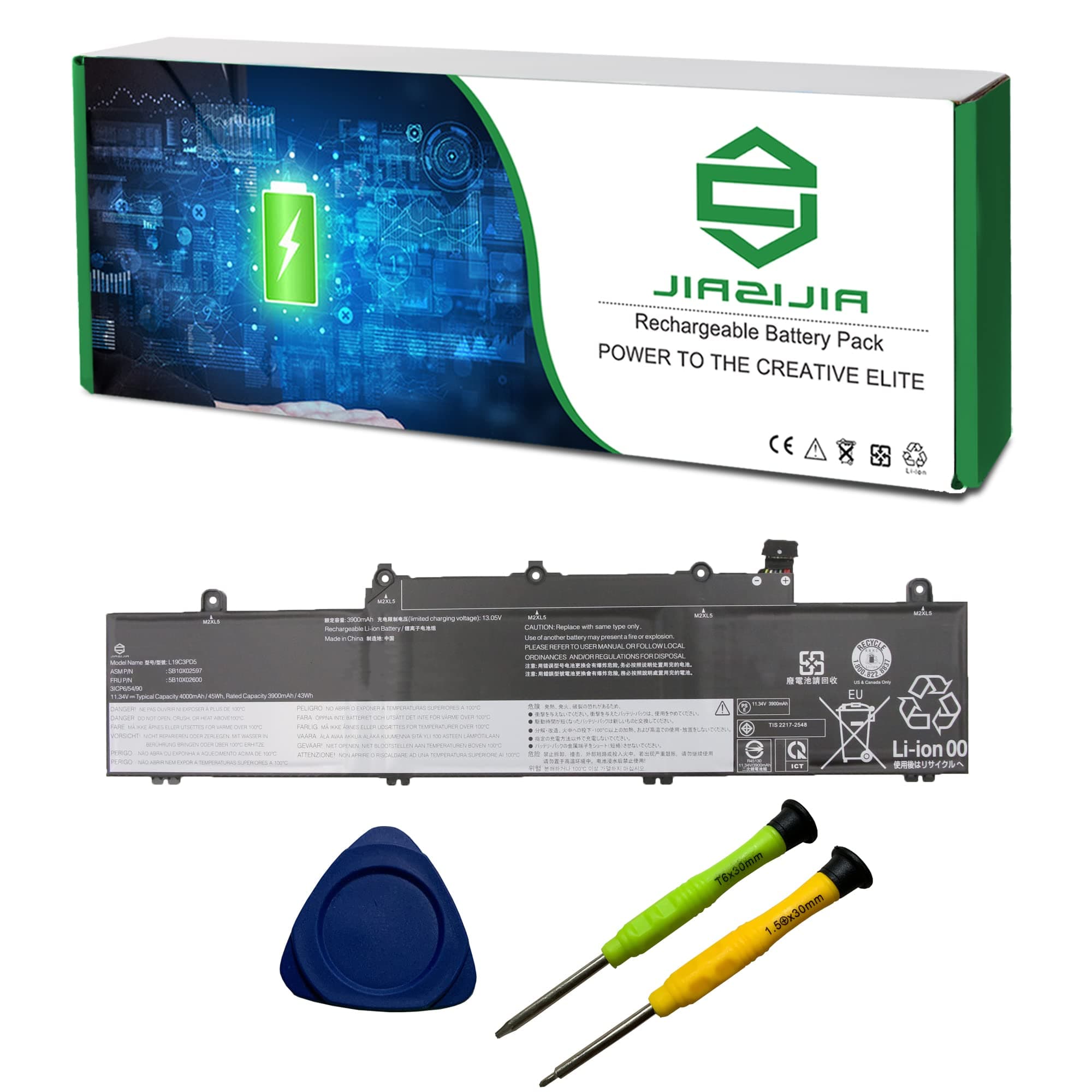 L19C3PD5 L19M3PD5 Battery Replacement for Lenovo ThinkPad E14 E15 2nd 3rd 4th Gen Series SB10X02597 5B10X02600 SB10X02591 5B10X02606 L19L3PD5 SB10X02608 5B10X02603 L19D3PD5 SB10X02605 5B10X02594