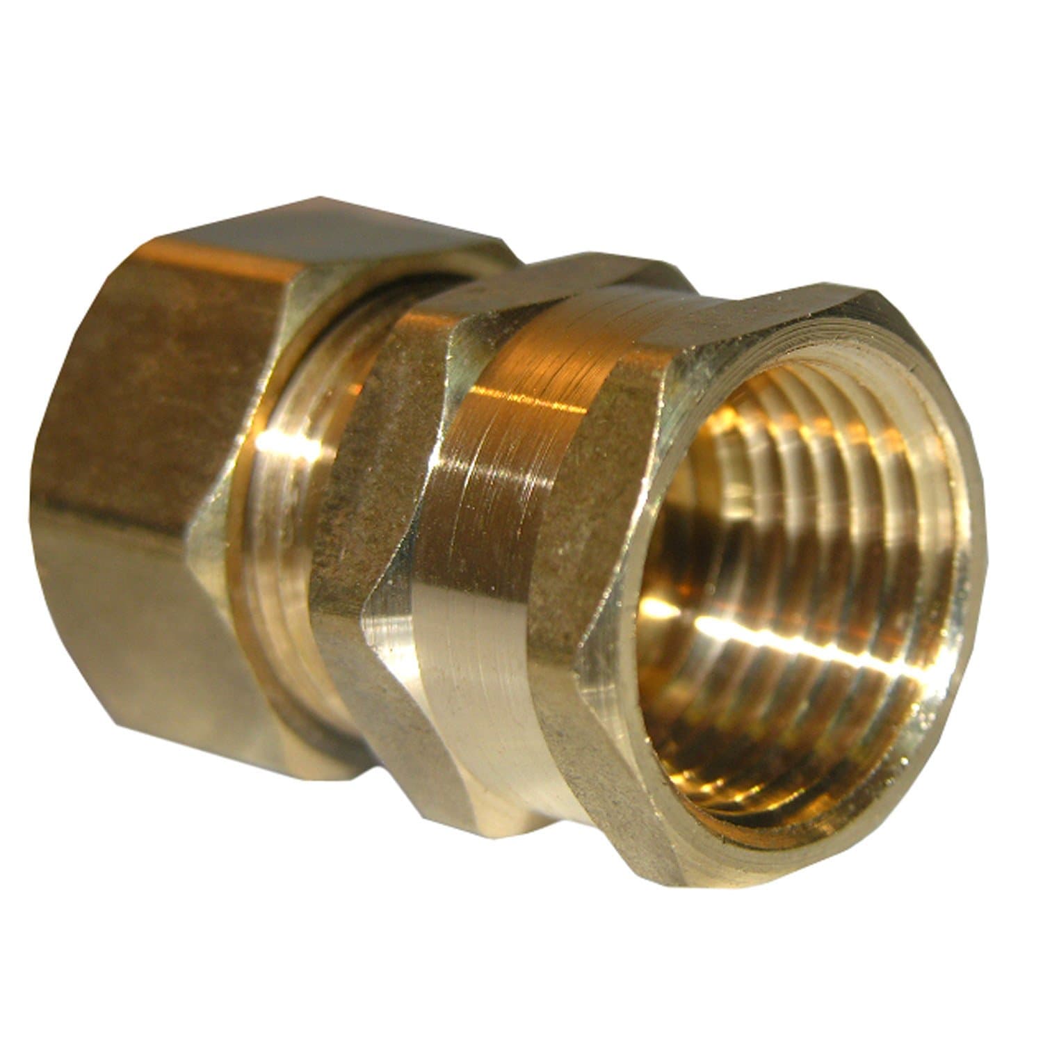 LASCO 17-6657 5/8-Inch Compression by 1/2-Inch Female Pipe Thread Brass Adapter, Copper