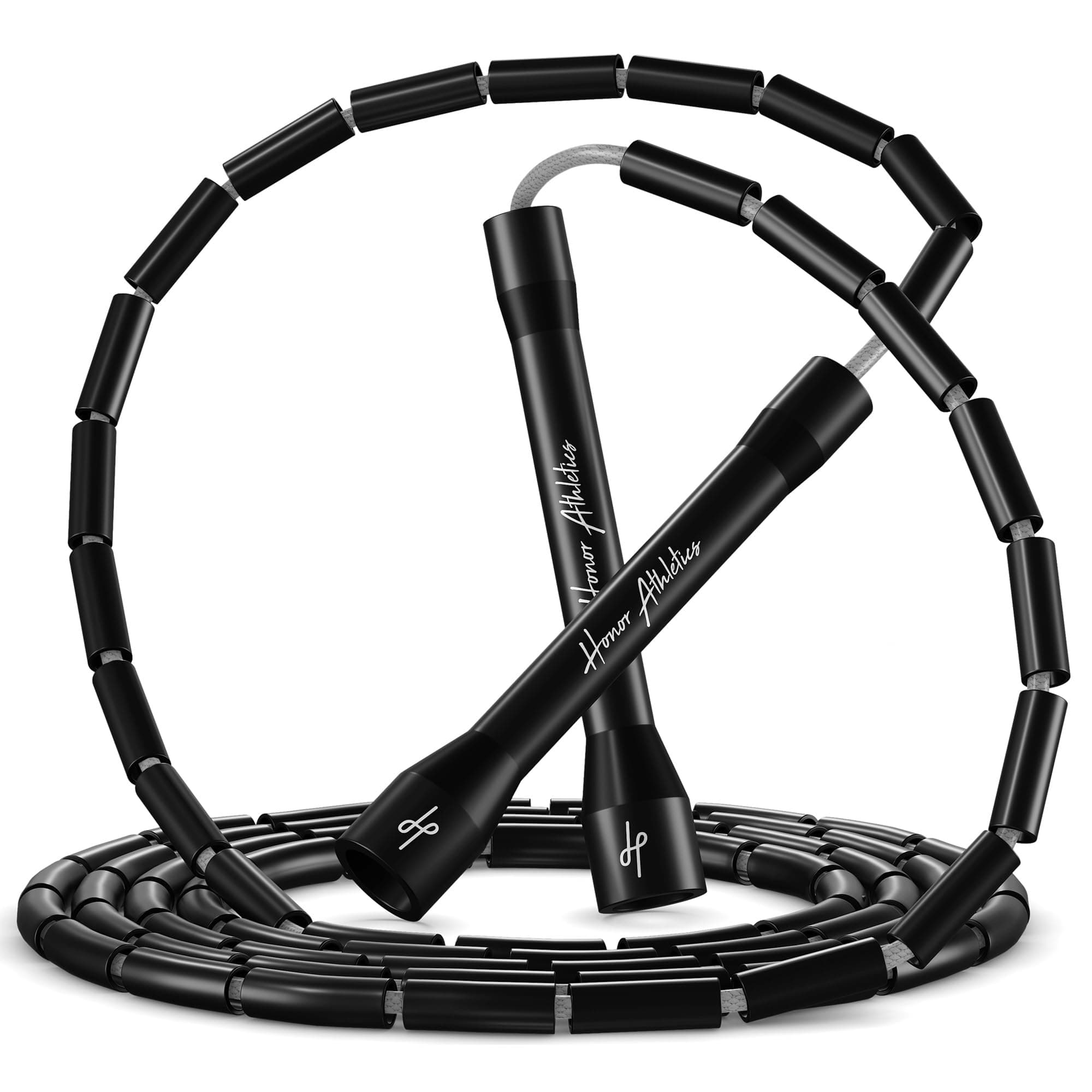 Honor Athletics 2.0 Beaded Jump Rope - Adjustable with Unbreakable Handles & Shatterproof Beads for Enhanced Fitness Training