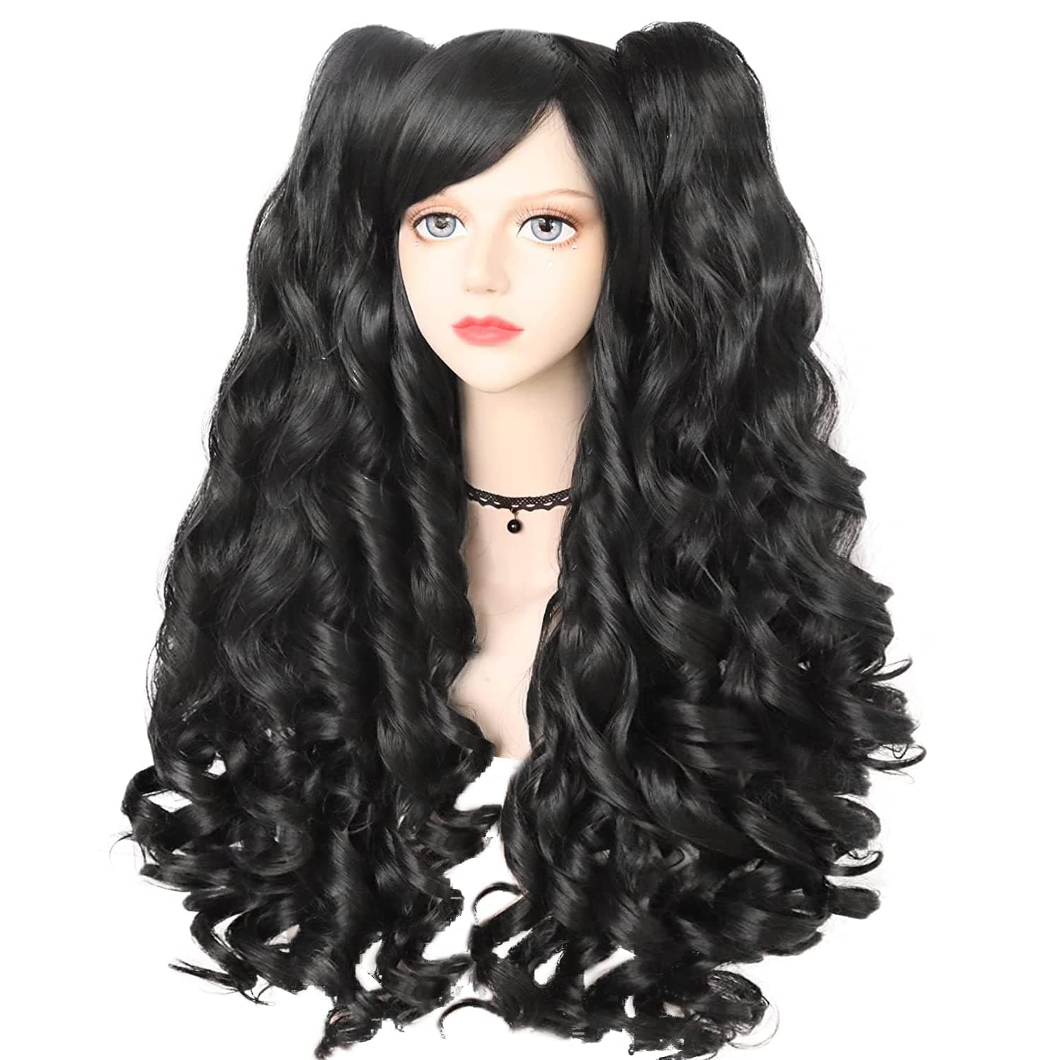 Black ponytail wig
