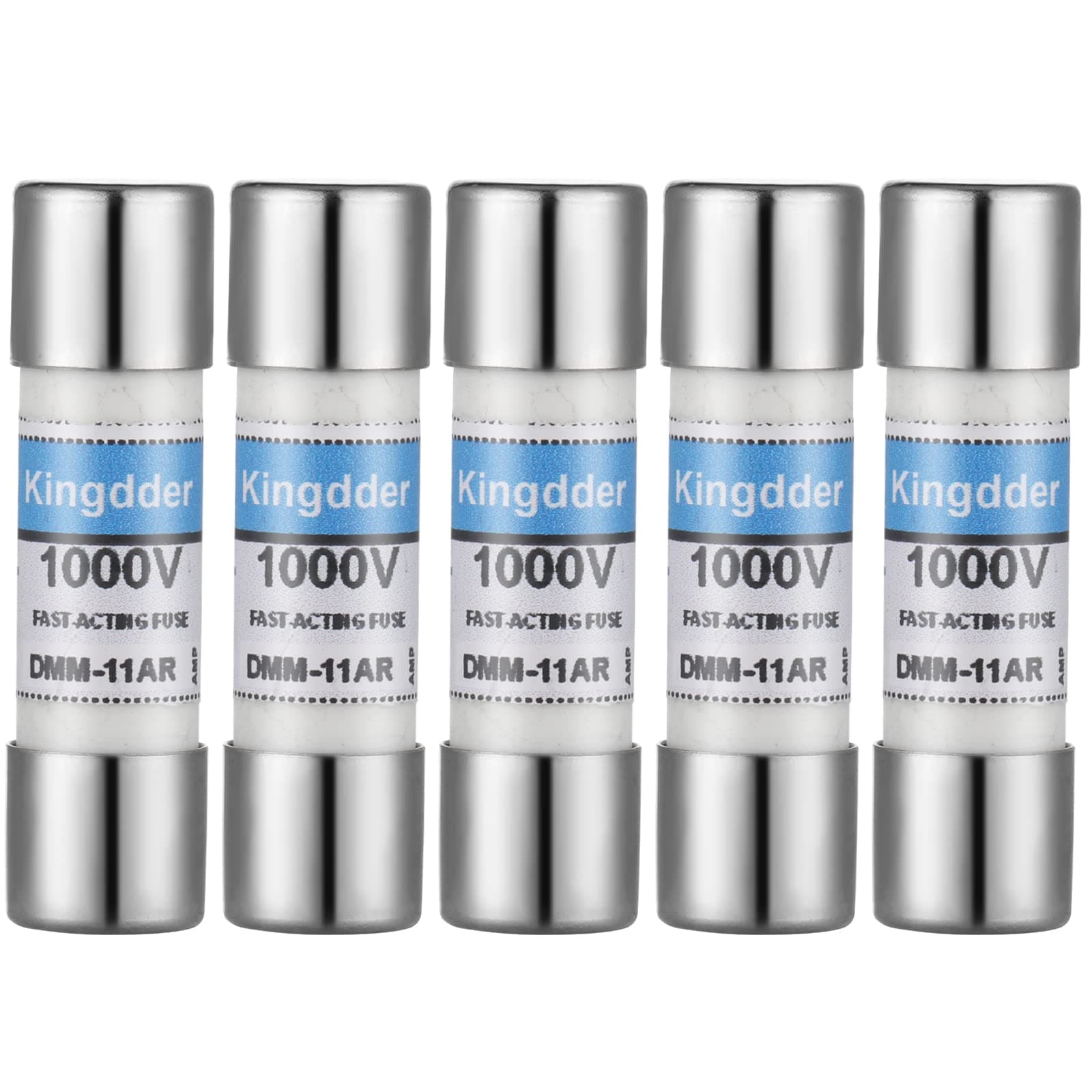 Kingdder Digital Multimeter Fuse Dmm-11A 11A 1000V DMM Replacement Fast Acting Replacement Agent Fuse 10 x 38 mm, 3/8 Inch x 1-1/2 Inch(5 Pcs)