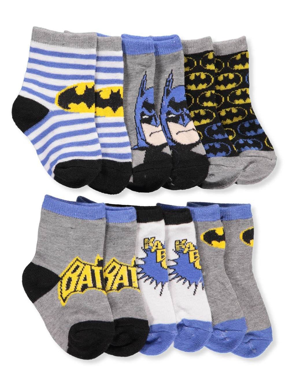 Batman Infant Baby Boys Socks - 6 Pack