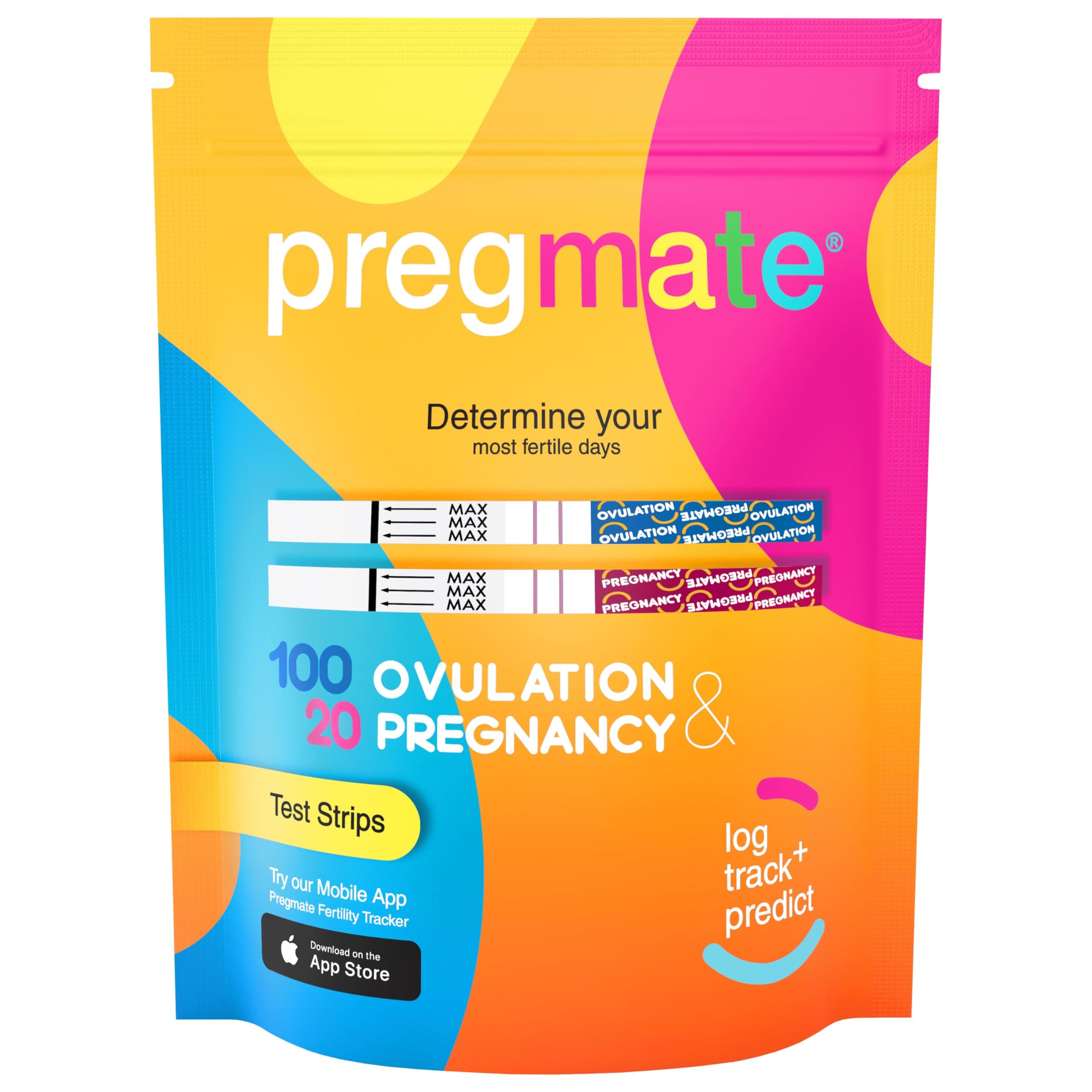 Pregmate 100 Ovulation and 20 Pregnancy Test Strips