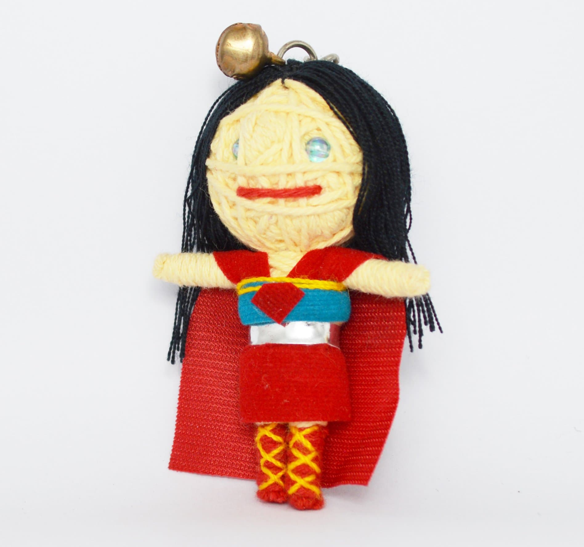 (VD052) Super woman Voodoo String Doll Keychain